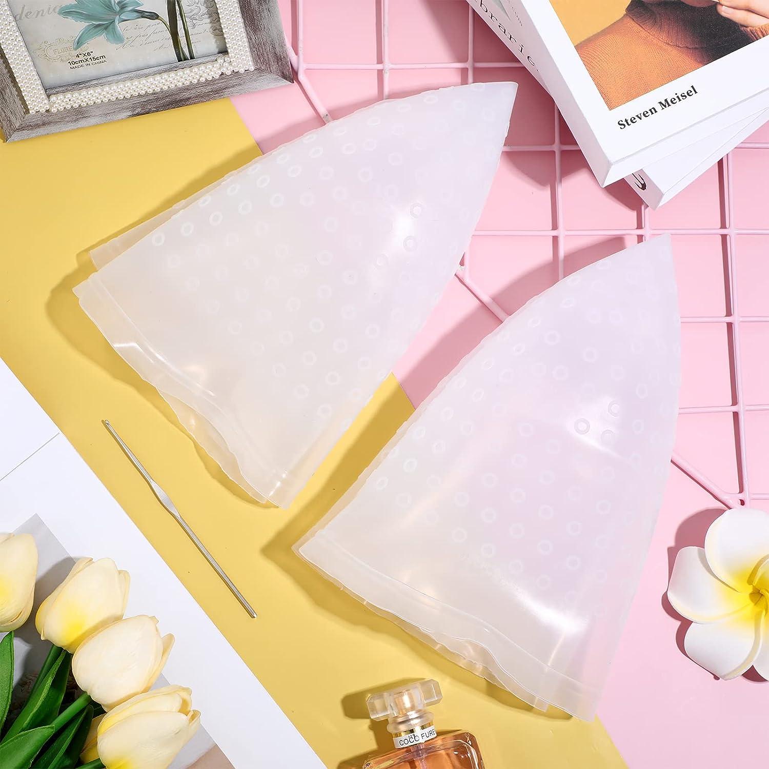 2 Pcs Reusable Silicone Highlighting Caps for Hair Coloring Hair