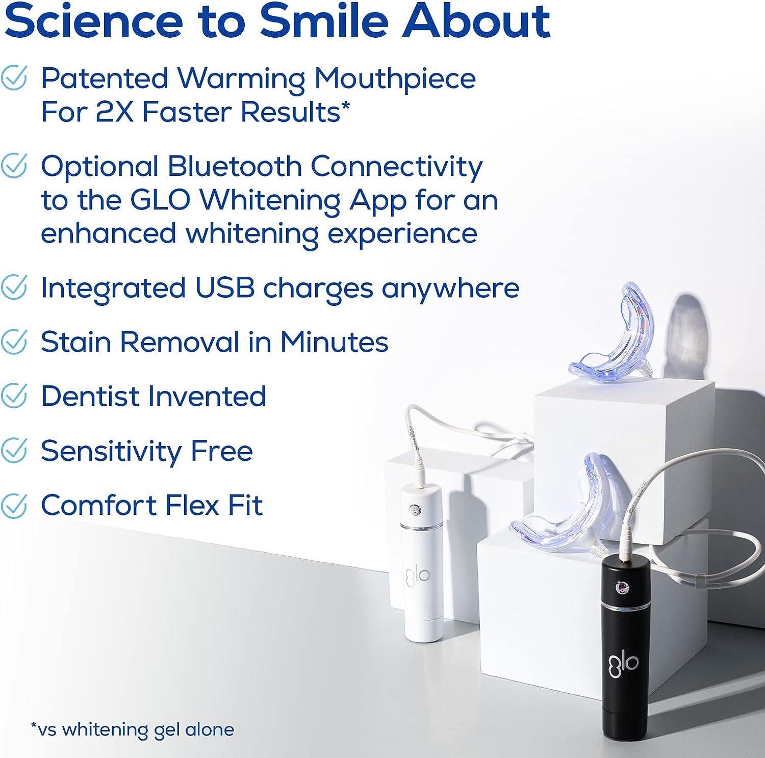 GLO Lit Teeth Whitening Device w/Patented Warming LED Mouthpiece