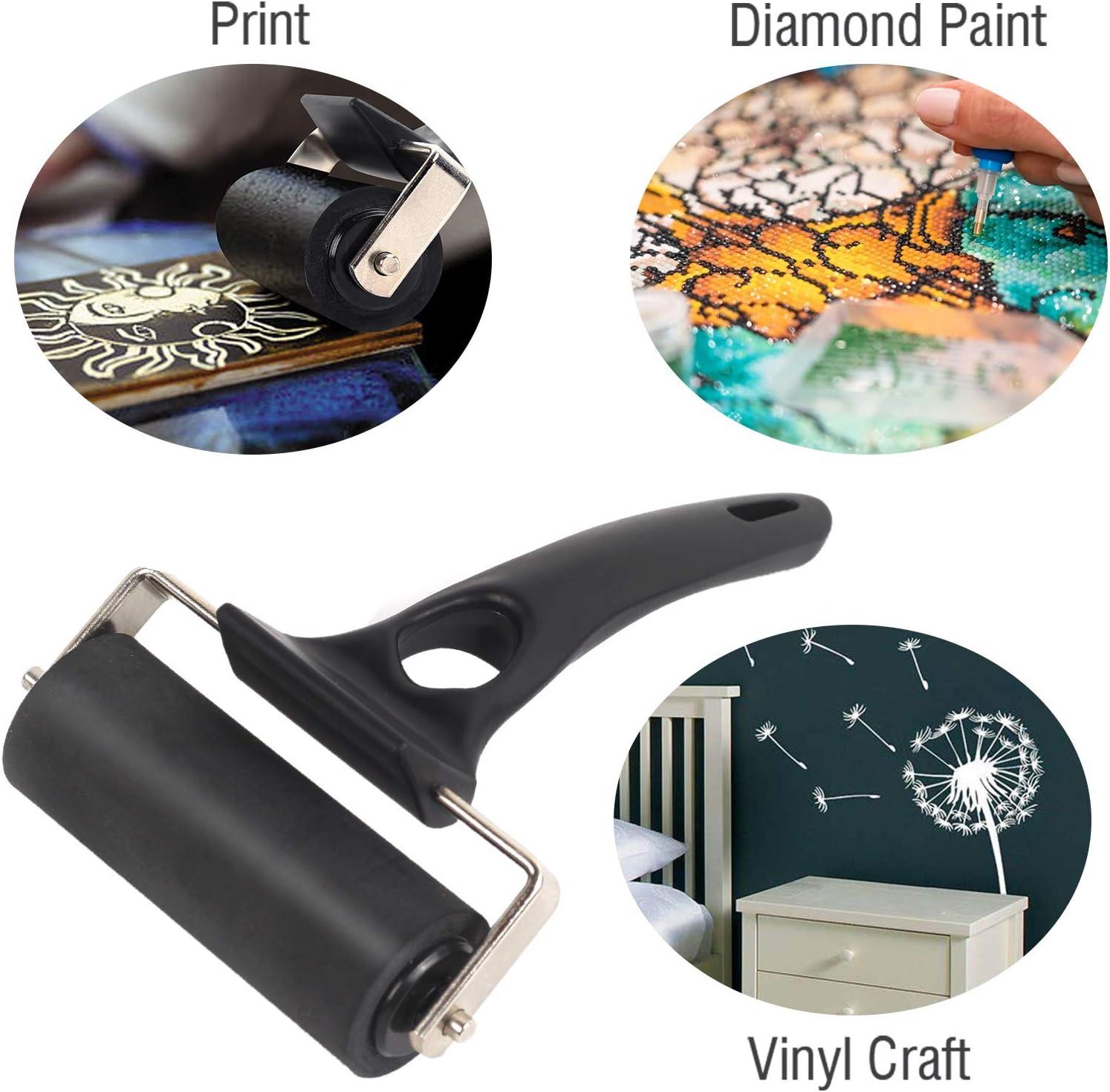 Falling in Art Rubber Roller Brayer for Crafting Ink Roller Tool for Printmaking, Glue, Block