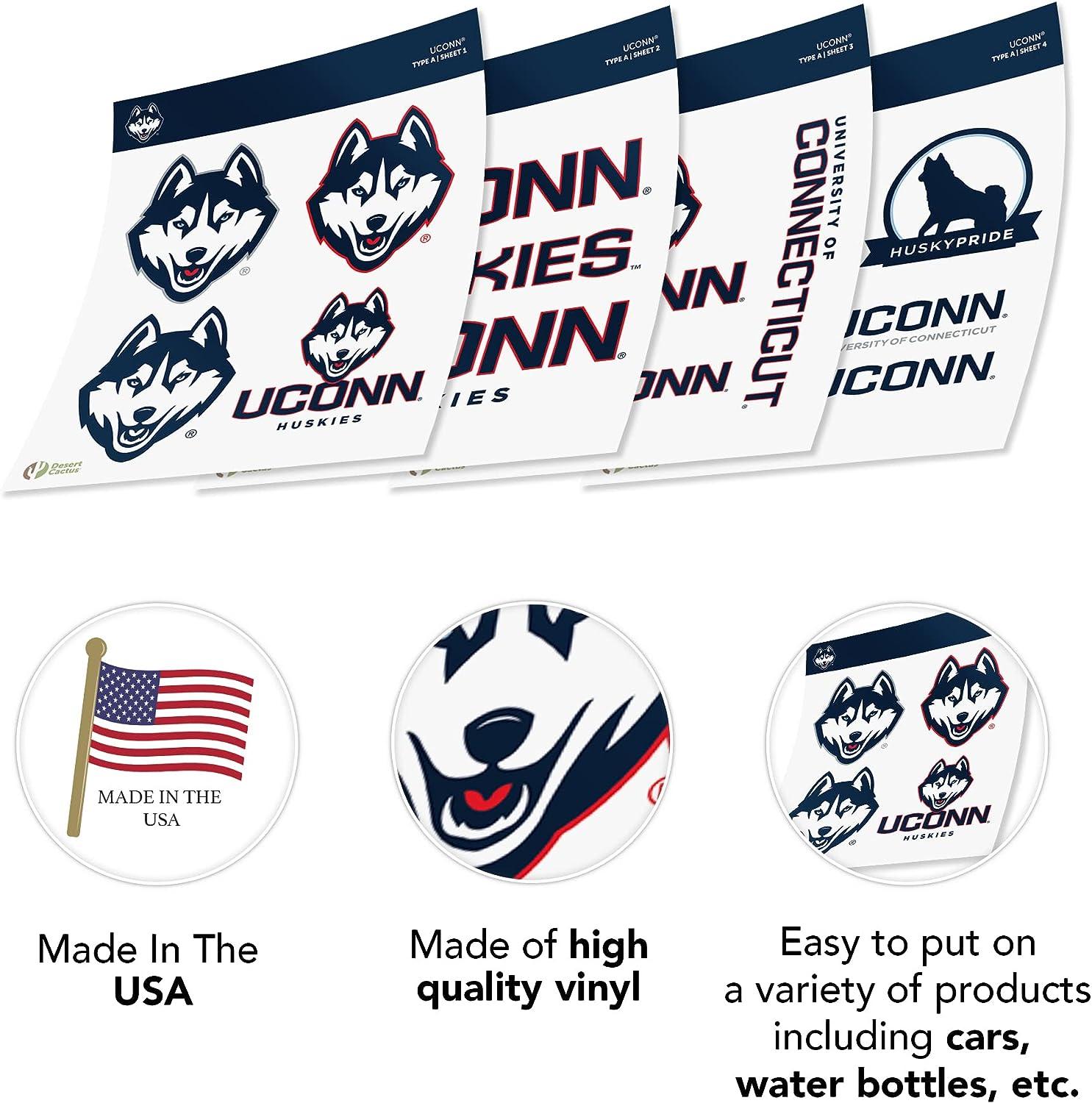 University of Connecticut Huskies UConn Vinyl Decal Laptop, Water