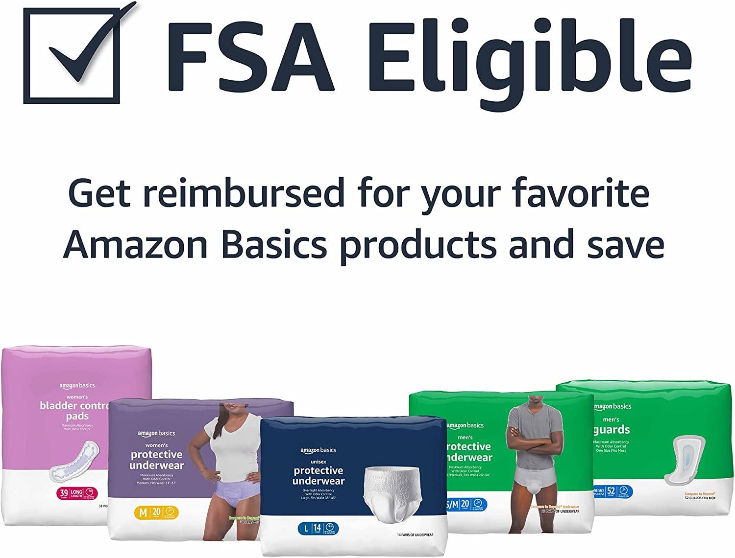 Amazon Basics Incontinence & Postpartum Underwear for Women, Maximum