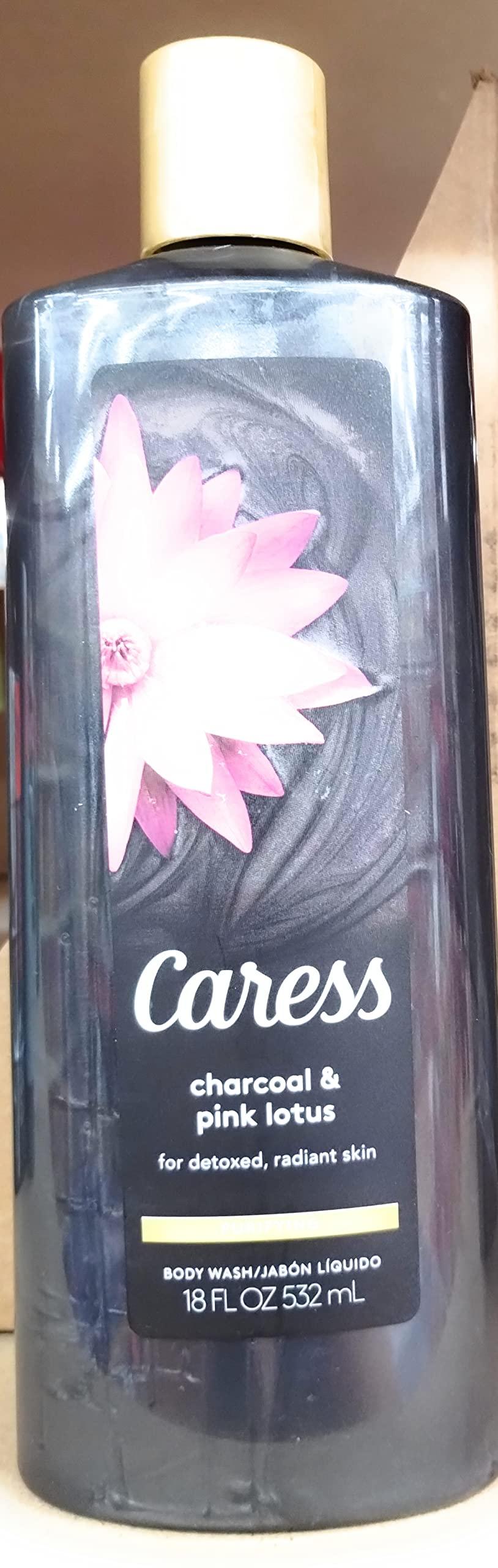 Caress Charcoal & Pink Lotus Body Wash 18 oz