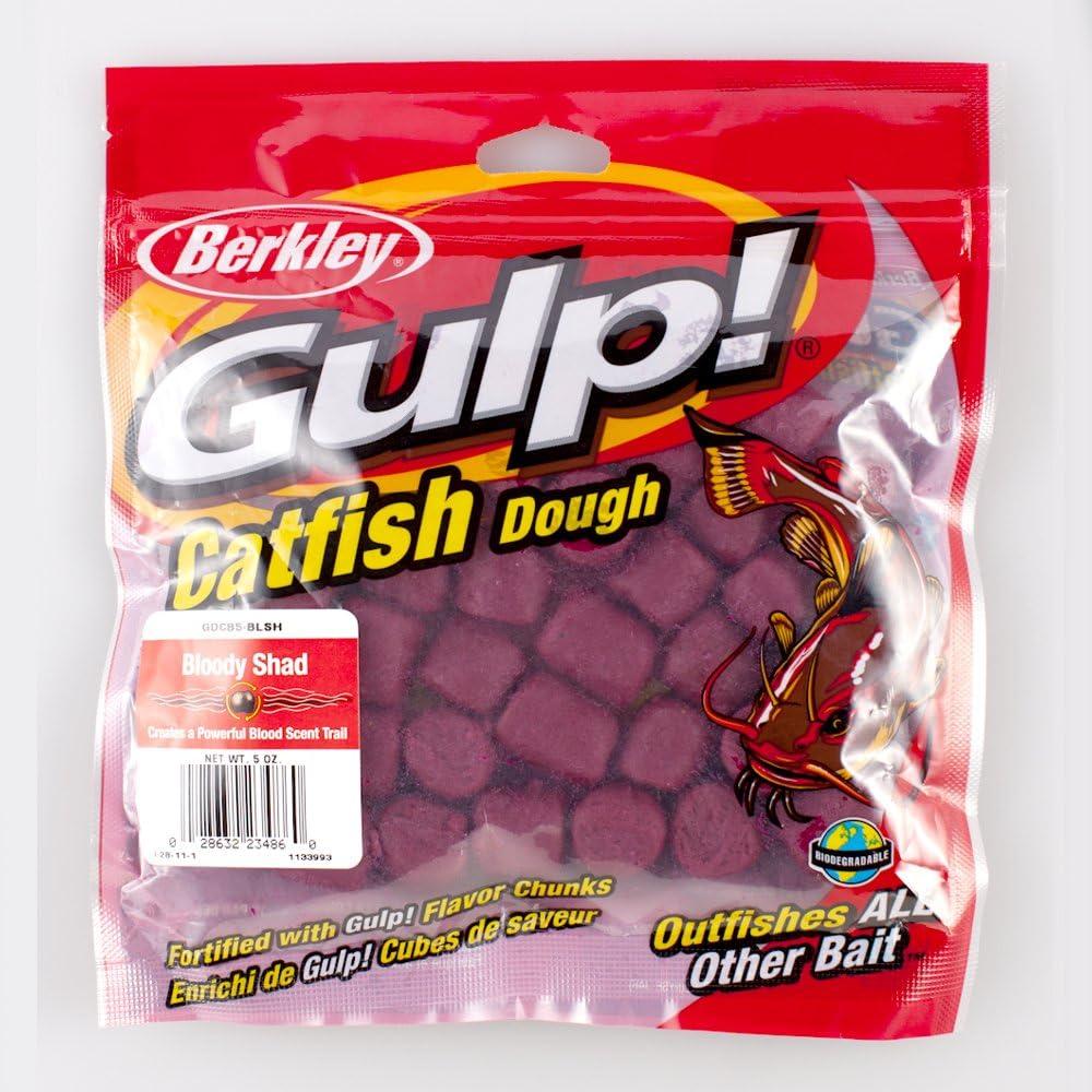 Berkley Gulp! Catfish Dough, 5-Oz. Bag Bloody Shad
