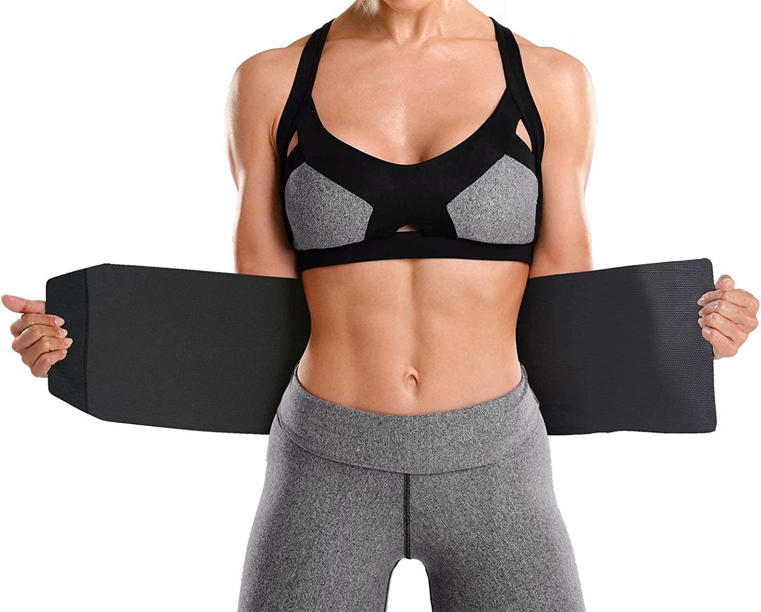 Gym Waist Trimmer - Sweat Band Waist Trainer Belt for Men and Women -  Reinforced Trim Adjustable Stomach Trainer & Back Support - AliExpress