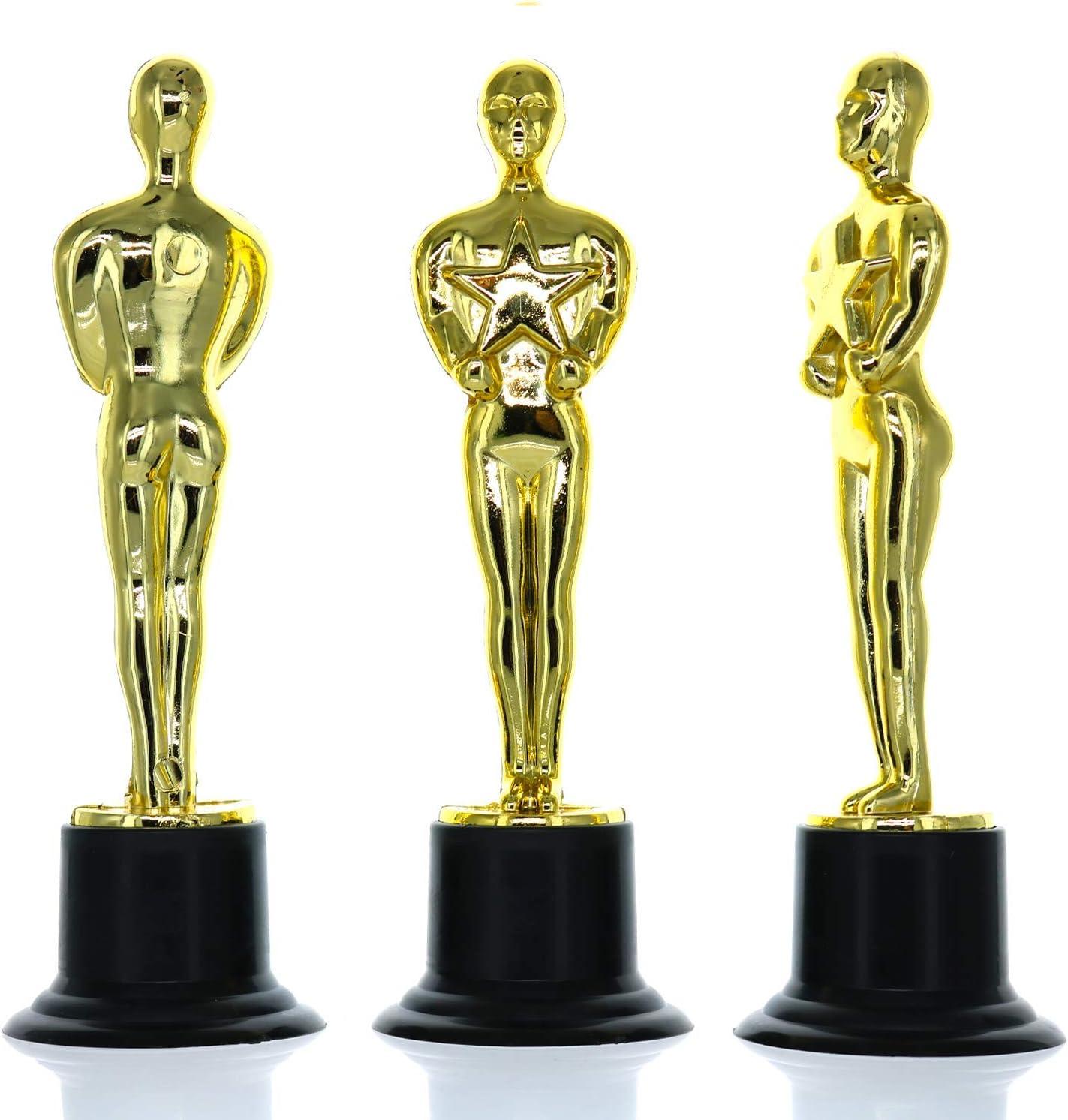 GiftExpress 6" Gold Award Trophy, Award Statues, Oscar Statues Trophies for Award Ceremony