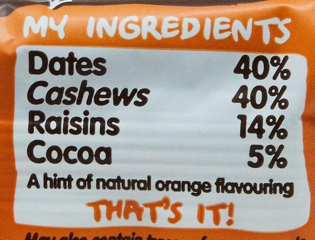 Nakd Cocoa Orange Gluten Free Bar 35g Orange Chocolate