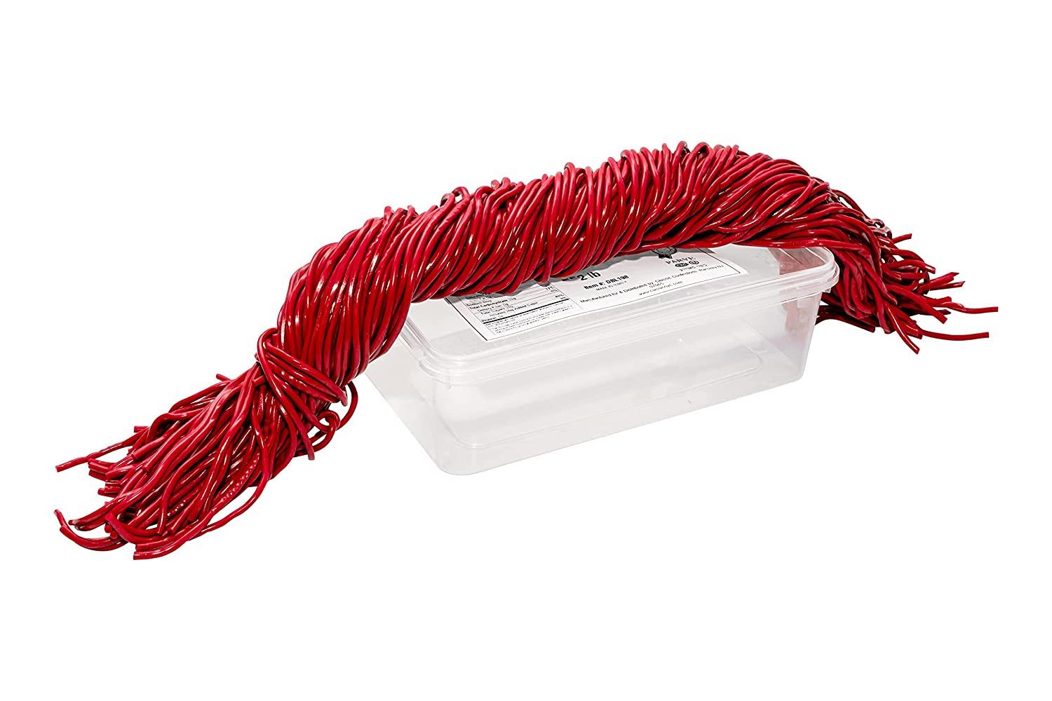 Dee Best Strawberry Flavored Red String Licorice Candy Mouthwatering