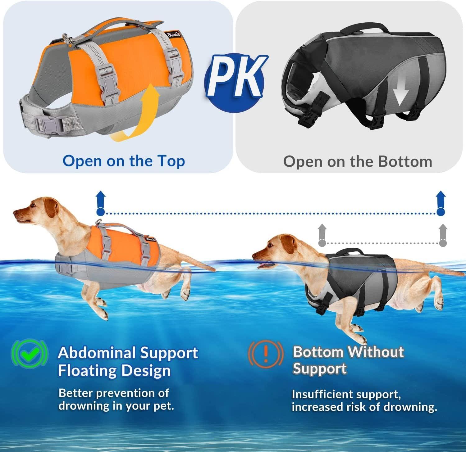  Outward Hound Granby Splash Orange Dog Life Jacket, XS : Pet  Lifejackets : Pet Supplies