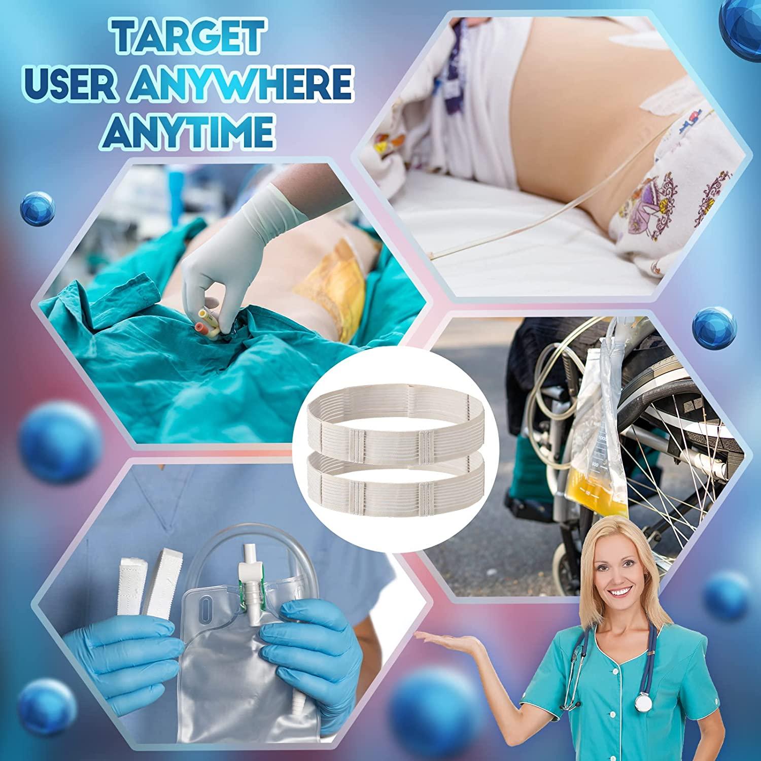 Peritoneal Dialysis Belt 2 Pieces Breathable Peg Tube Holder Stretch