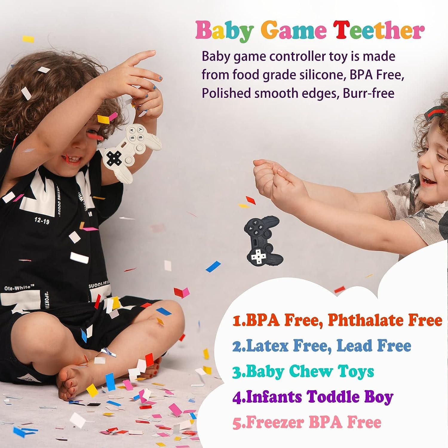 BigSpinach Baby Video Game Controller Teether Toy Pink Gamer Teething