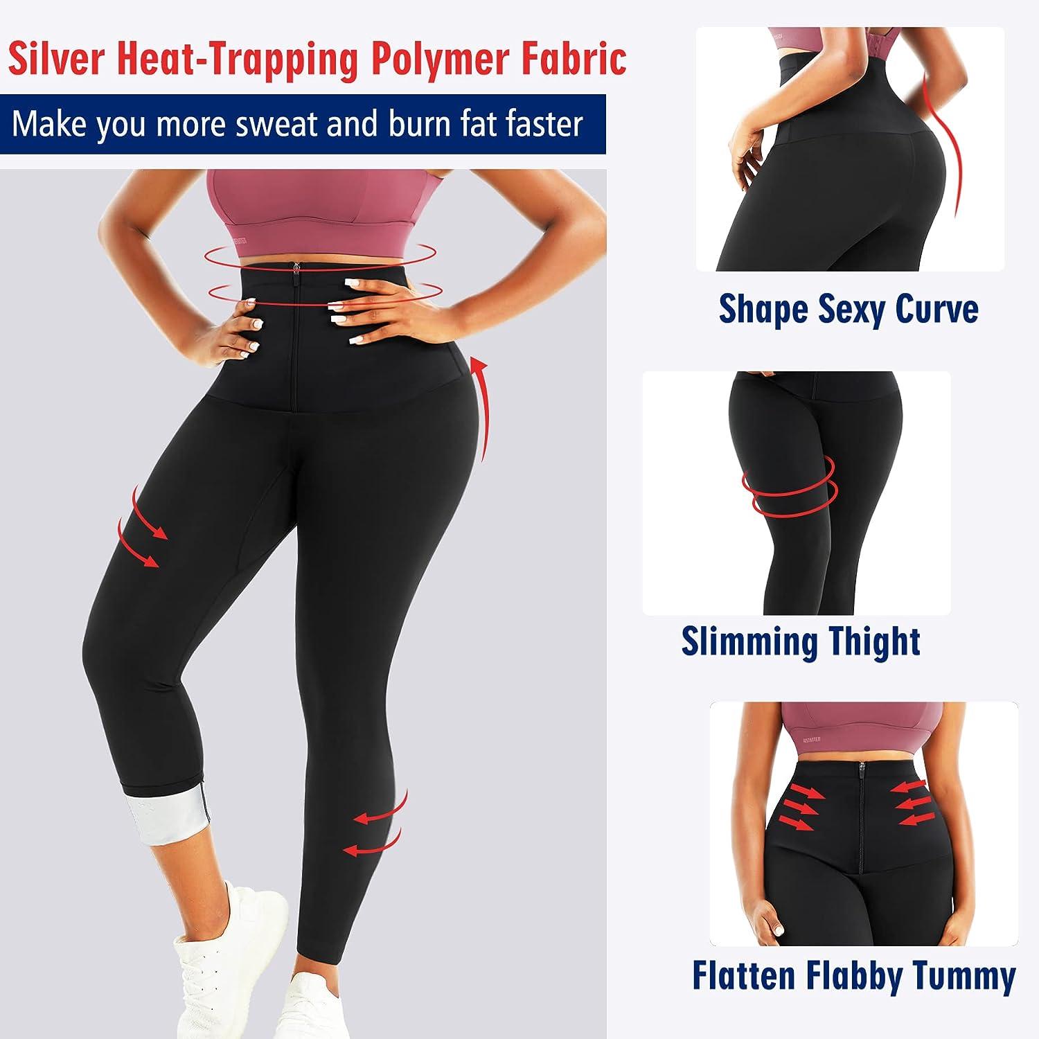 KUMAYES Sauna Pants for Women High Waist Compression Leggings