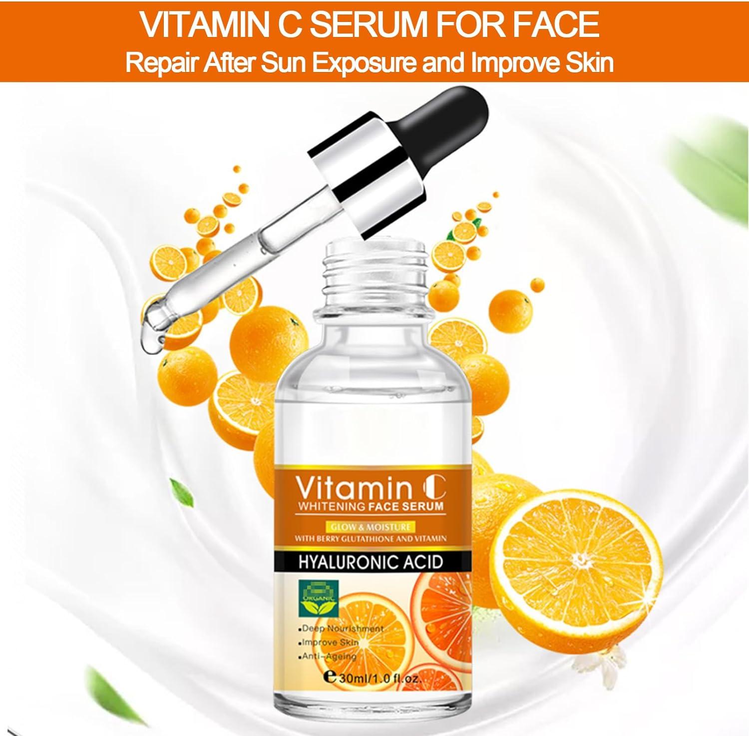 2PCS SPF 50 Face Moisturiser Face Sunscreen with Sunscreen SPF 50 UVA