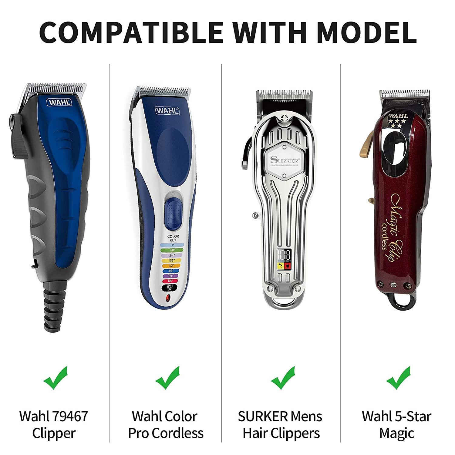 YINKE Clipper Guards for Wahl Hair Clippers Trimmers with Metal Clip - 1 &  1/4