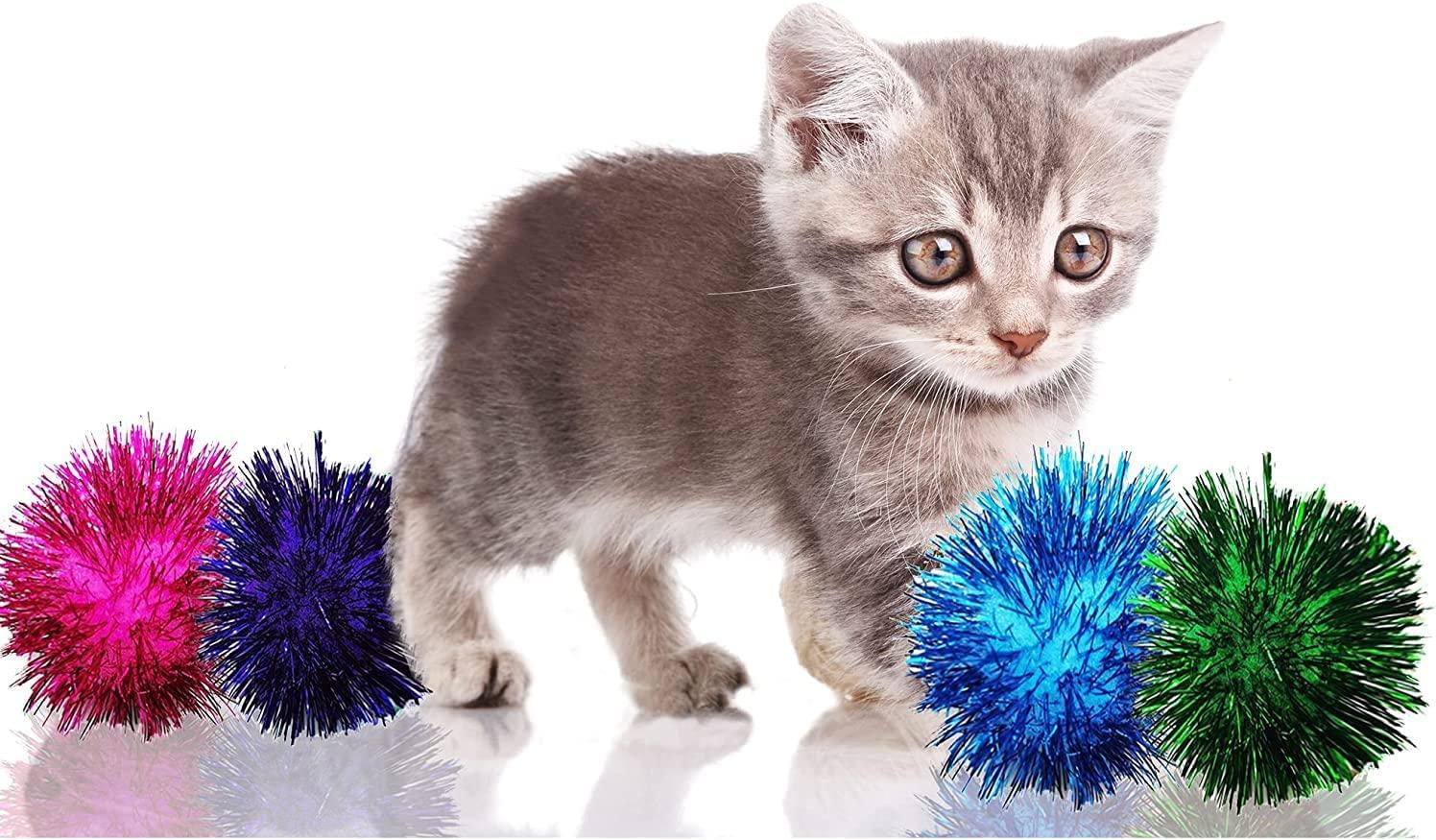 Crafting Glitter Pom Poms Balls Cat Toys Crafts 2 50mm 