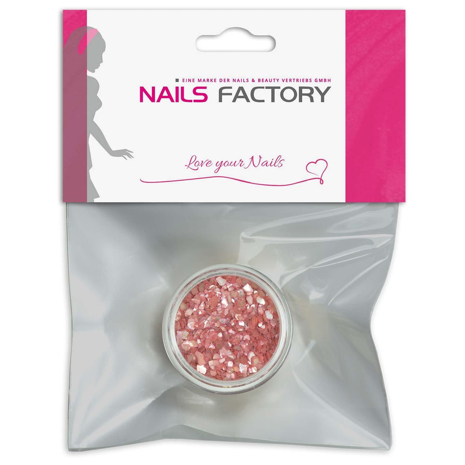 Buy N&BF Red Nail Art Crushed Shells | Perlmutt Splinters for Gel ...