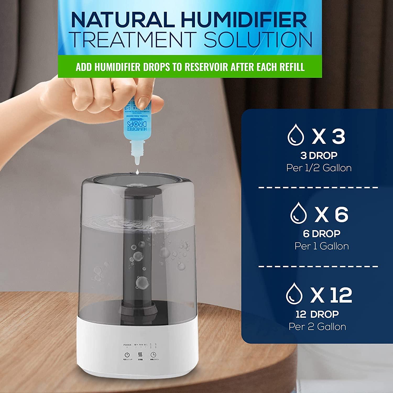 Natural Food Grade Humidifier Drops Prevents Slimy Buildup Reduces
