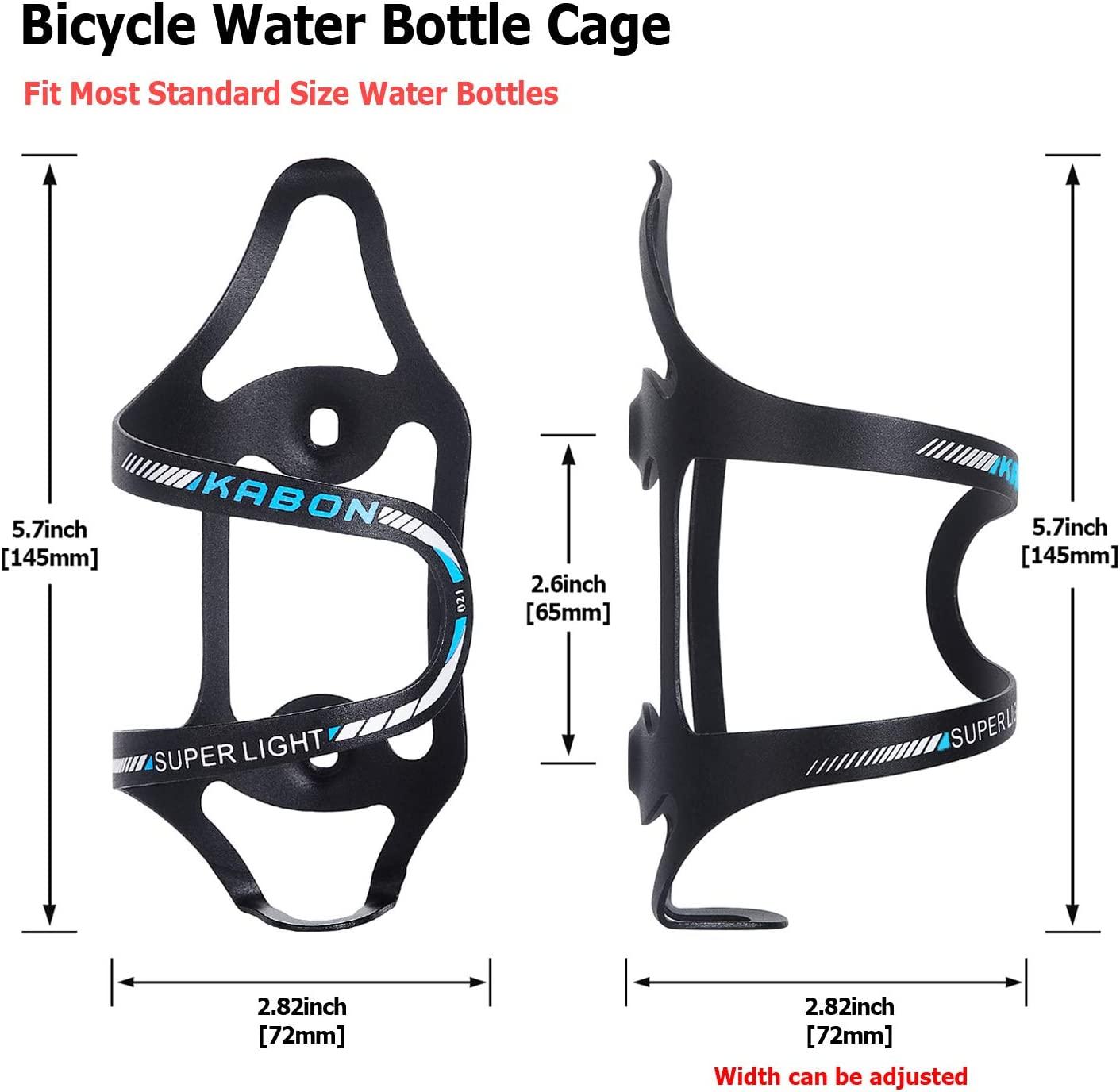  Bike Bottle Holder with Water Bottle and Mount Mountain Bike  Water Bottle Holder No Screws Water Bottle Cages Bike Water Bottles, Kids Bike  Water Bottle Holder for Bike (Map Black) 