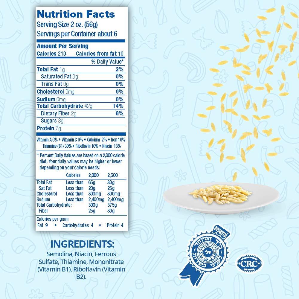 Chuster Orzo Pasta Bulk Pack of 5 100 All Natural RiceShaped