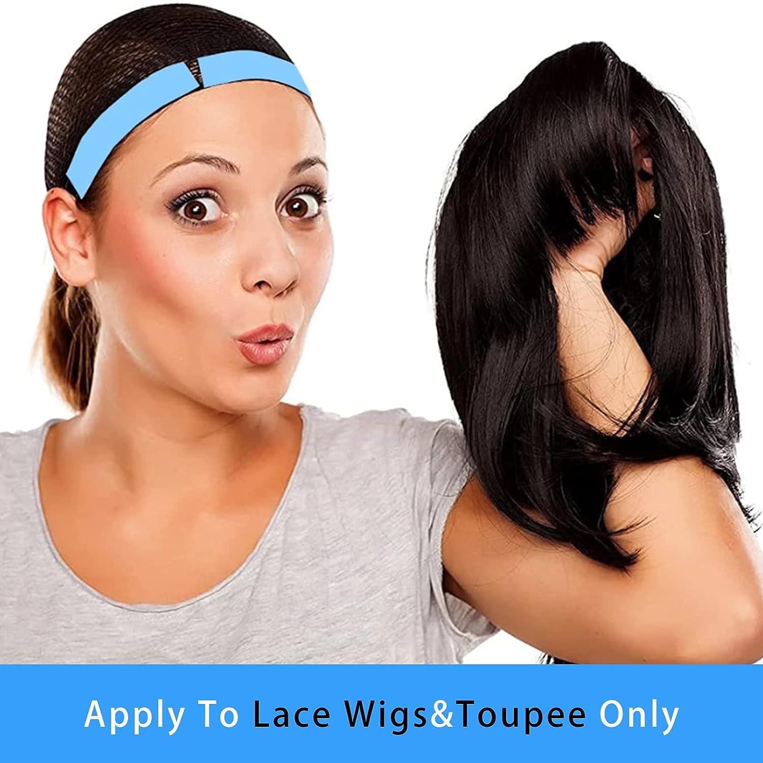  CREATE BEAUTY Lace Front Wig Tape - 36 Pieces, Water-Proof  Strong Adhesive Double Sided Lace Wigs Tape (Blue) : Beauty & Personal Care
