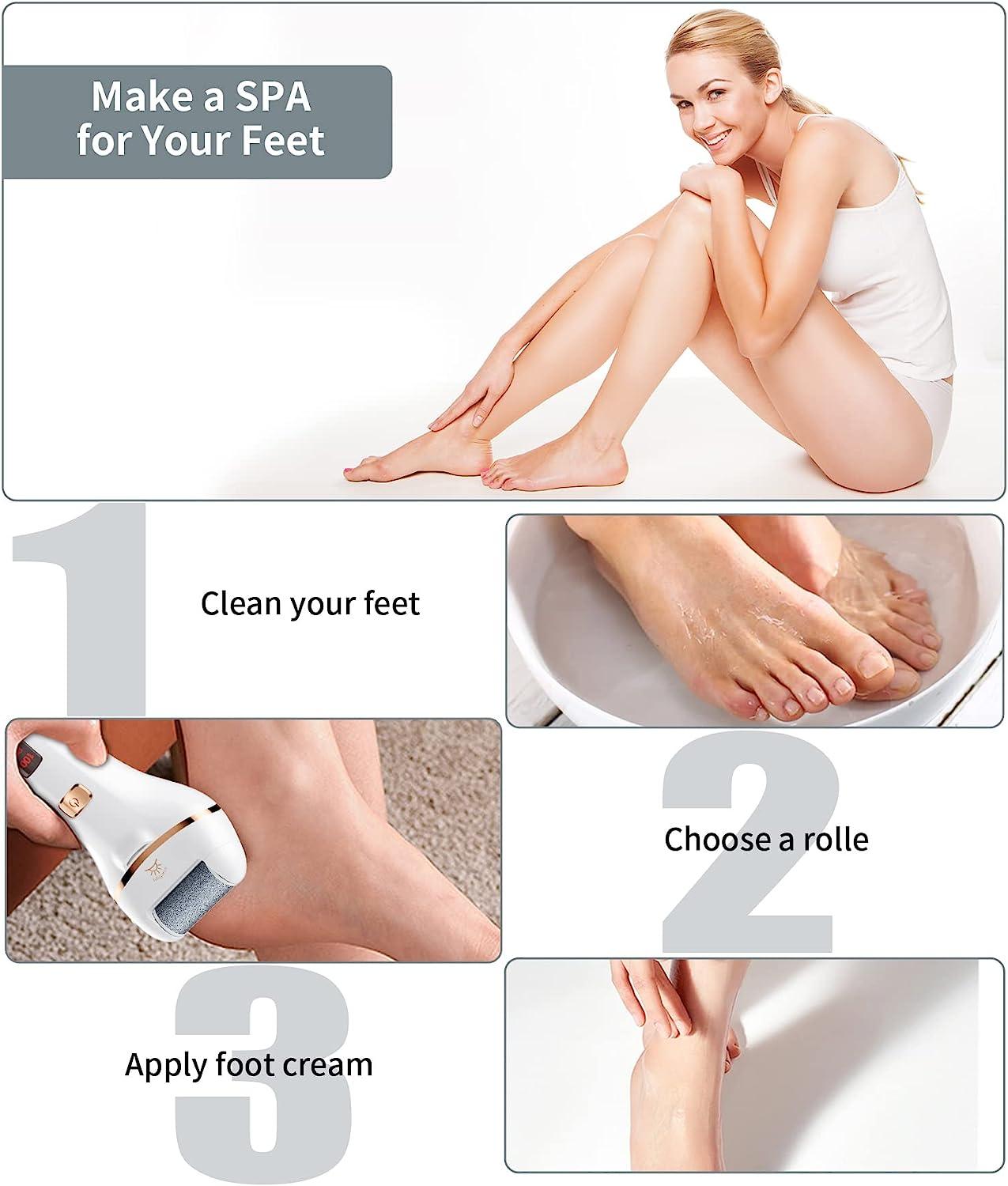 Electric Foot Callus Remover, Rechargeable Electronic Foot File Pedicure  Kits, Electric Callus Remover for Feet, Foot Scrubber Dead Skin Remover