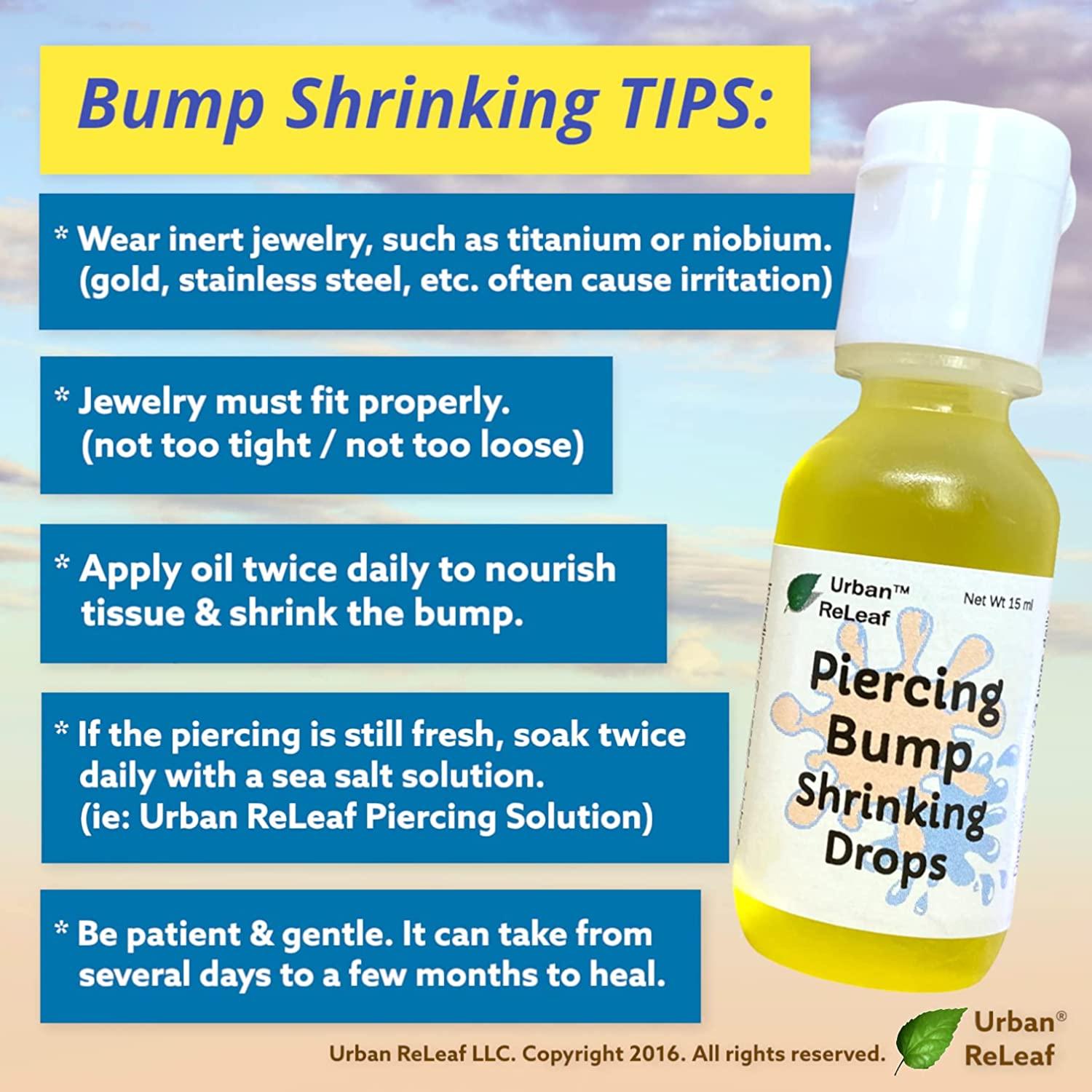 Urban ReLeaf Piercing Bump Shrinking Drops 100 Natural Aftercare
