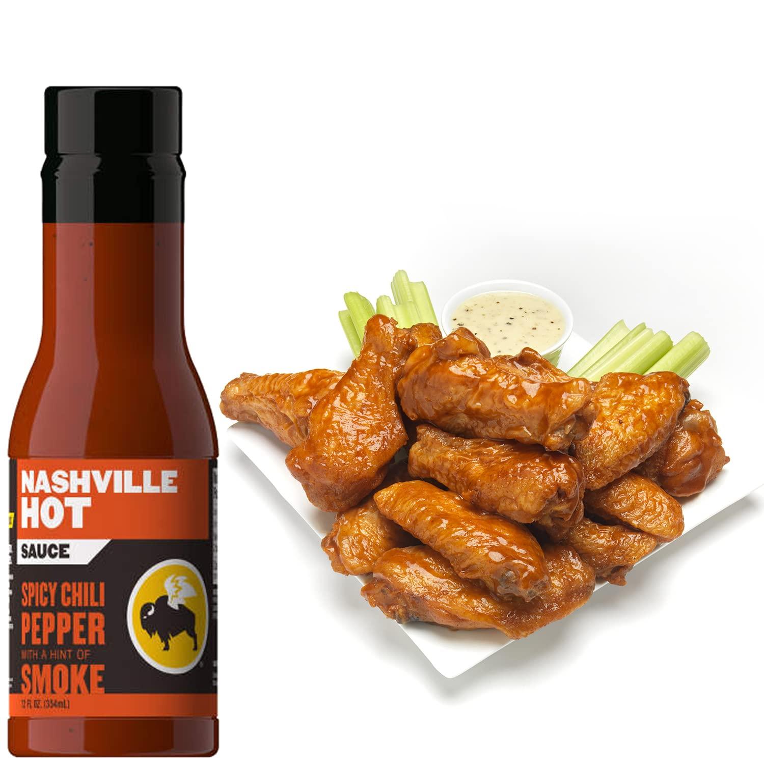 Buffalo Wild Wings Nashville Hot Sauce Spicy Chili Pepper with a Hint