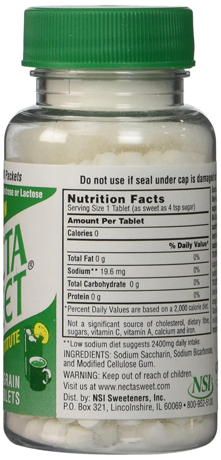 3 pack 1 grain 500 saccharin tablets