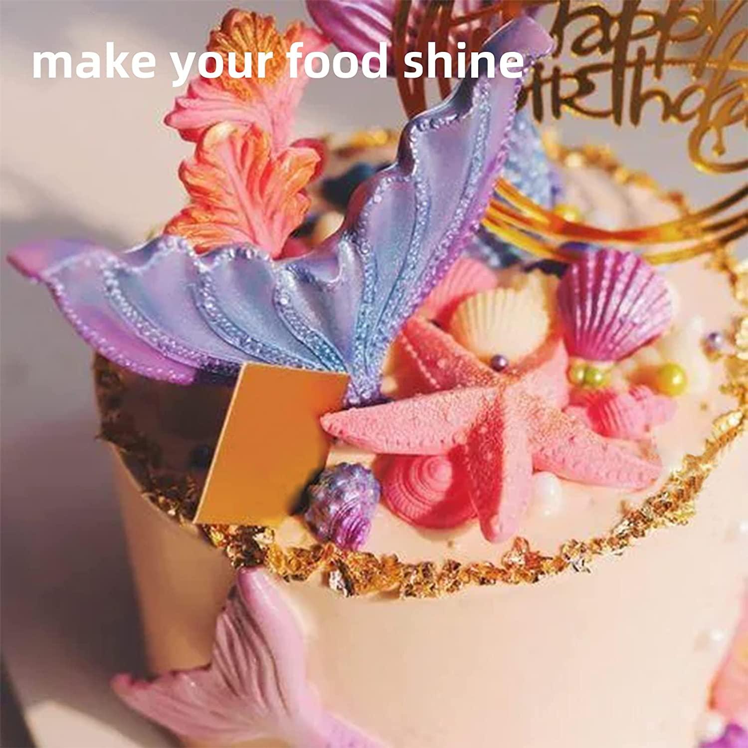 Luster Dust Edible Set 10 Colors YouTook Drink Glitter Edible Dust for Baking Decoration, Cakes