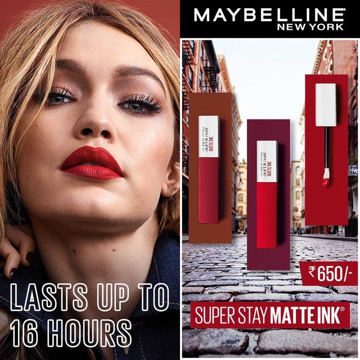 Maybelline New York SuperStay Matte Ink Liquid Lipstick Escapist 0.17 Ounce  45 ESCAPIST 0.17 Fl Oz (Pack of 1)