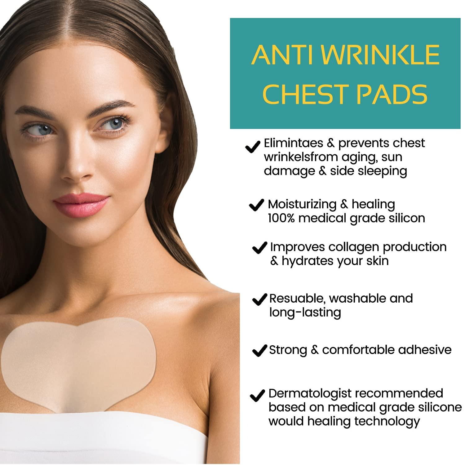 Anti-Wrinkle Reusable Chest Pad Silicone Décolleté Pad For Eliminating Chest  Wrinkles + Moisturizing Care (T-shape) : : Beauty & Personal Care