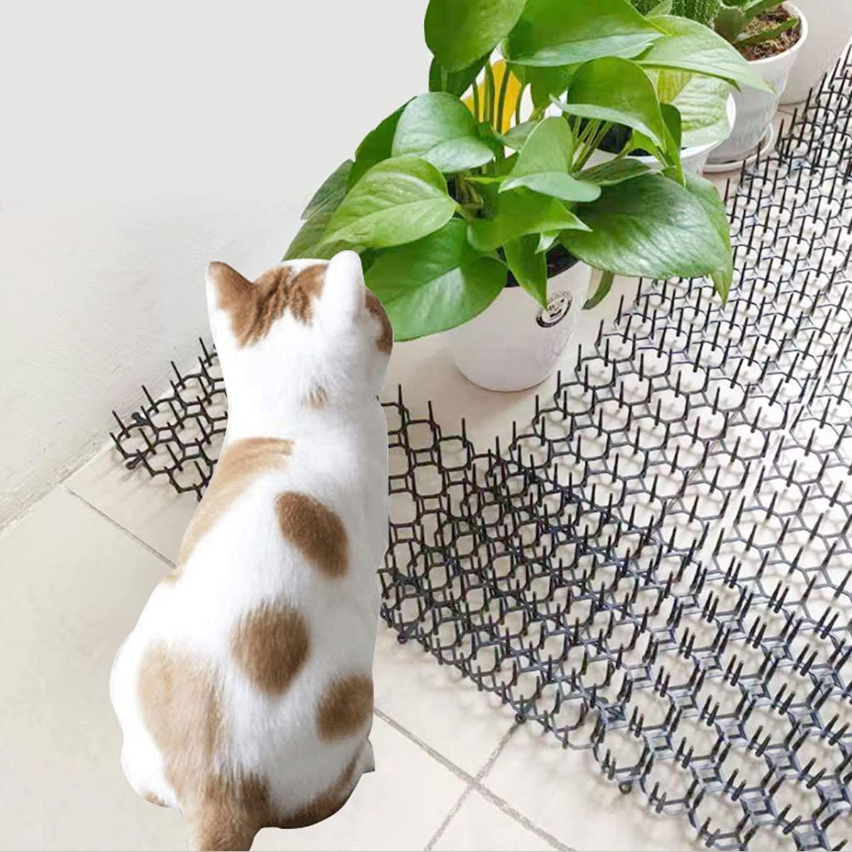 Cat Scat Mat 10pieces, Debiubeu AntiCats Network with Spikes Prickle