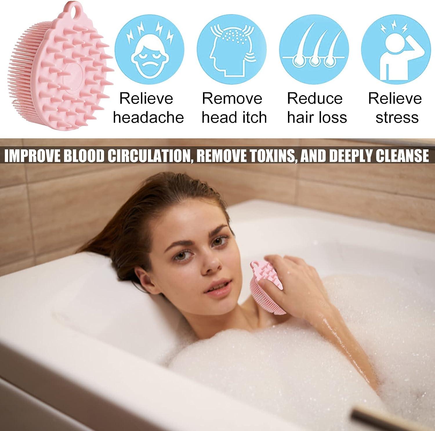 NASHARIA Silicone Body Scrubber 3 PCS Silicone Loofah Body Scrubber 2