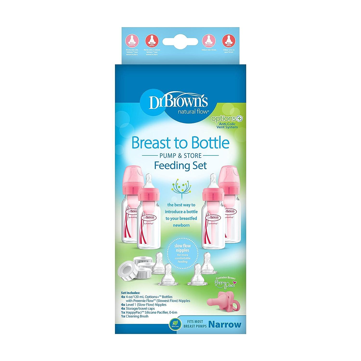 Dr Brown's 120ml Feeding Bottle 3pk - Baby On The Move