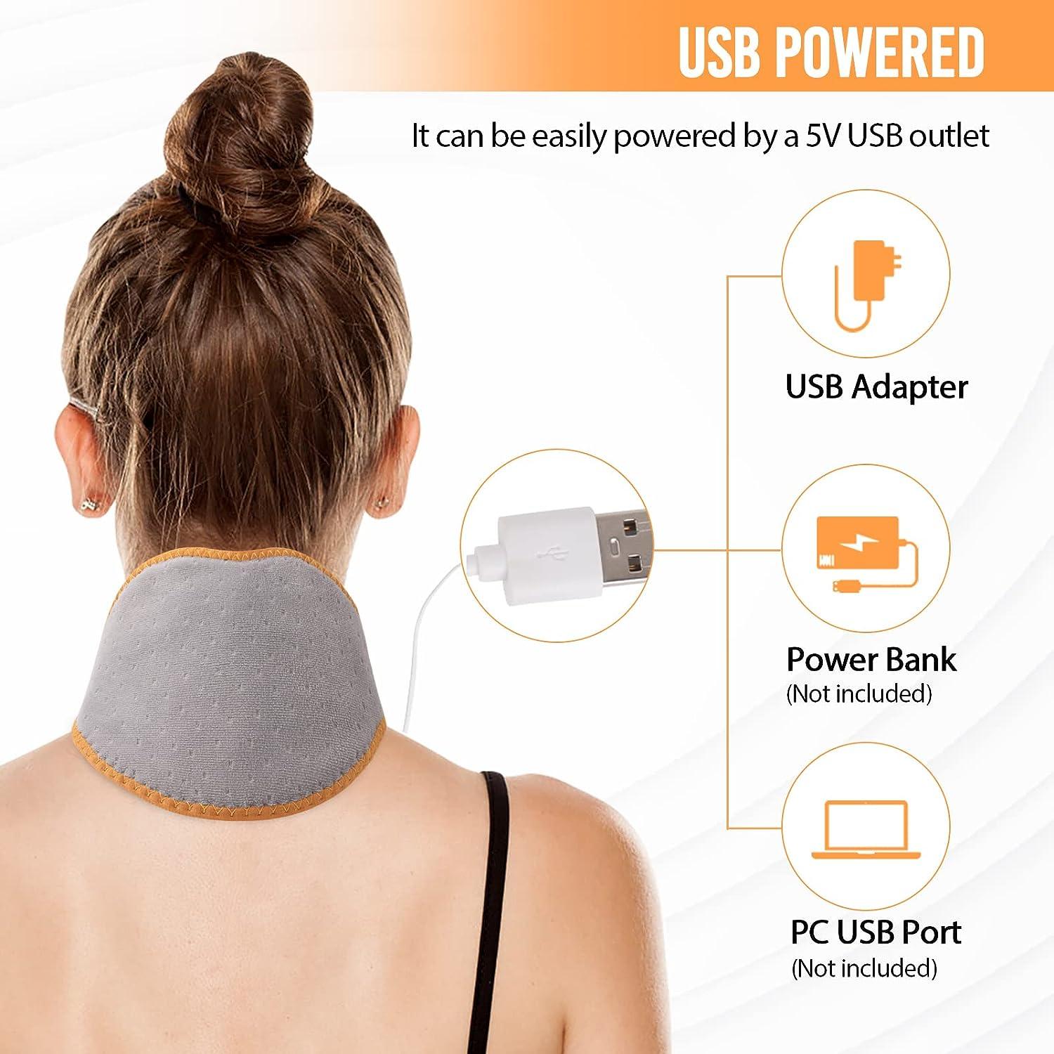 Comfheat USB Neck Heating Pad Pain Relief for Soreness and Stiffness Adjustable Temperature