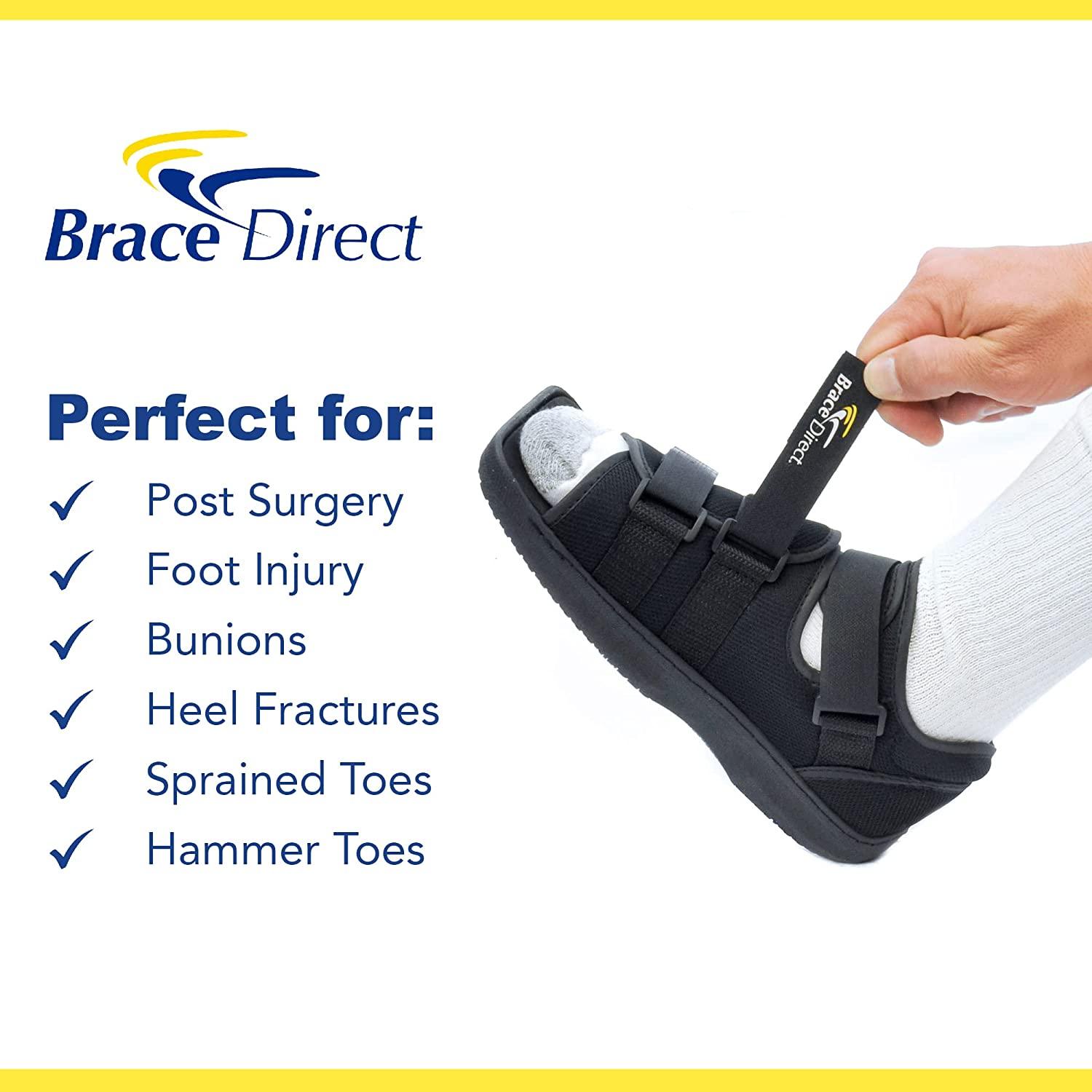 Adjustable Post Op Recovery Shoe for Broken Foot, Stress Fractures