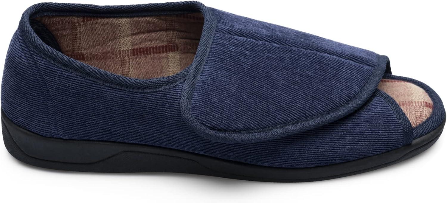 Diabetic Slippers Mens Velcro Slippers For Swollen Feet Happy