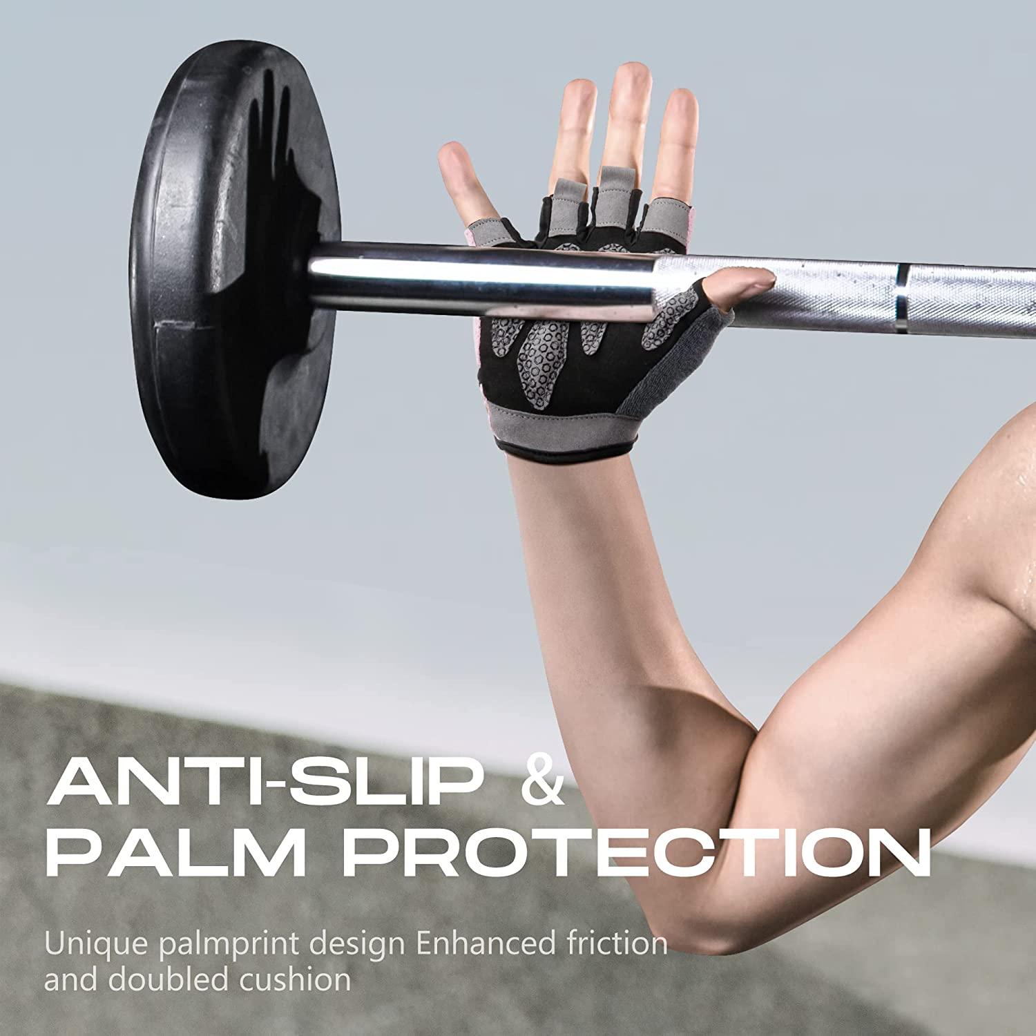 KANSOON Breathable Fingerless Workout Gloves for Women and Men