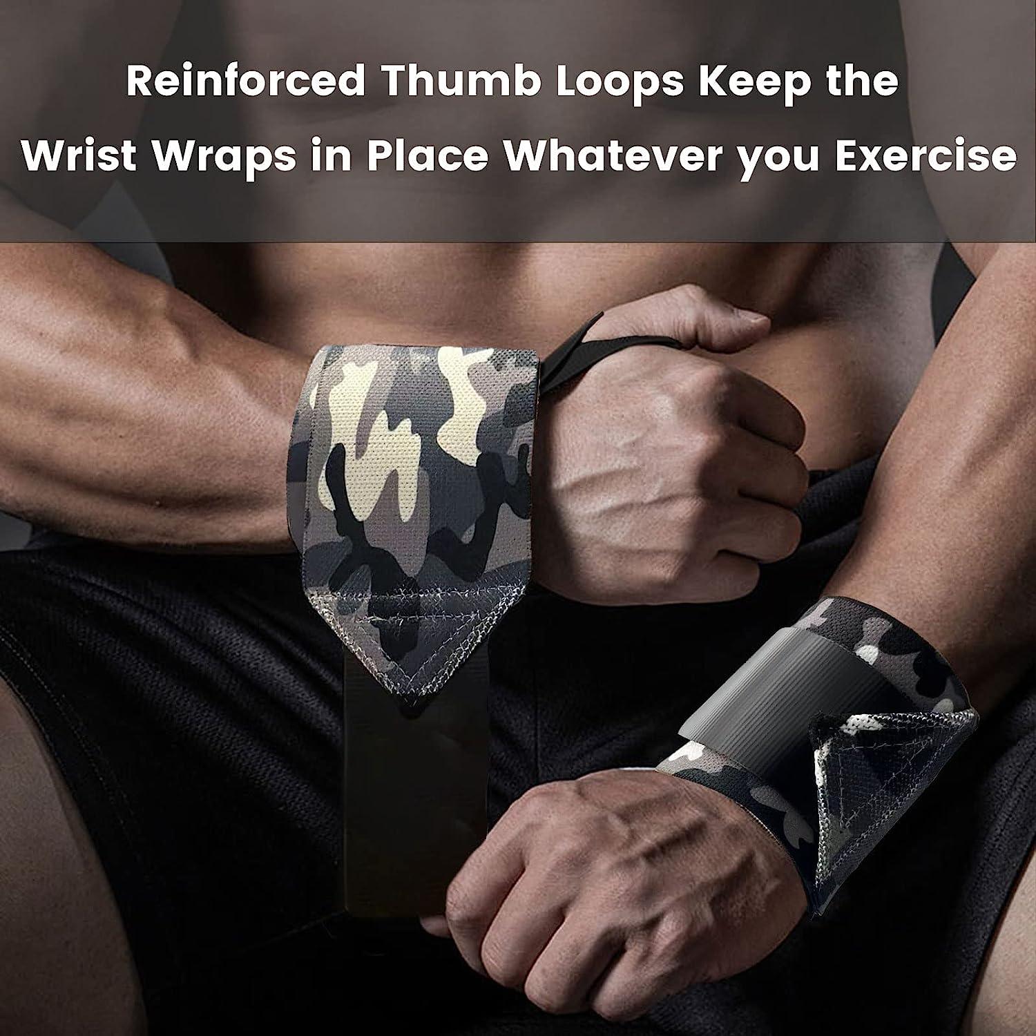 LERIYUFS Wrist Wraps for Weightlifting Men, 18" Professional Mixed