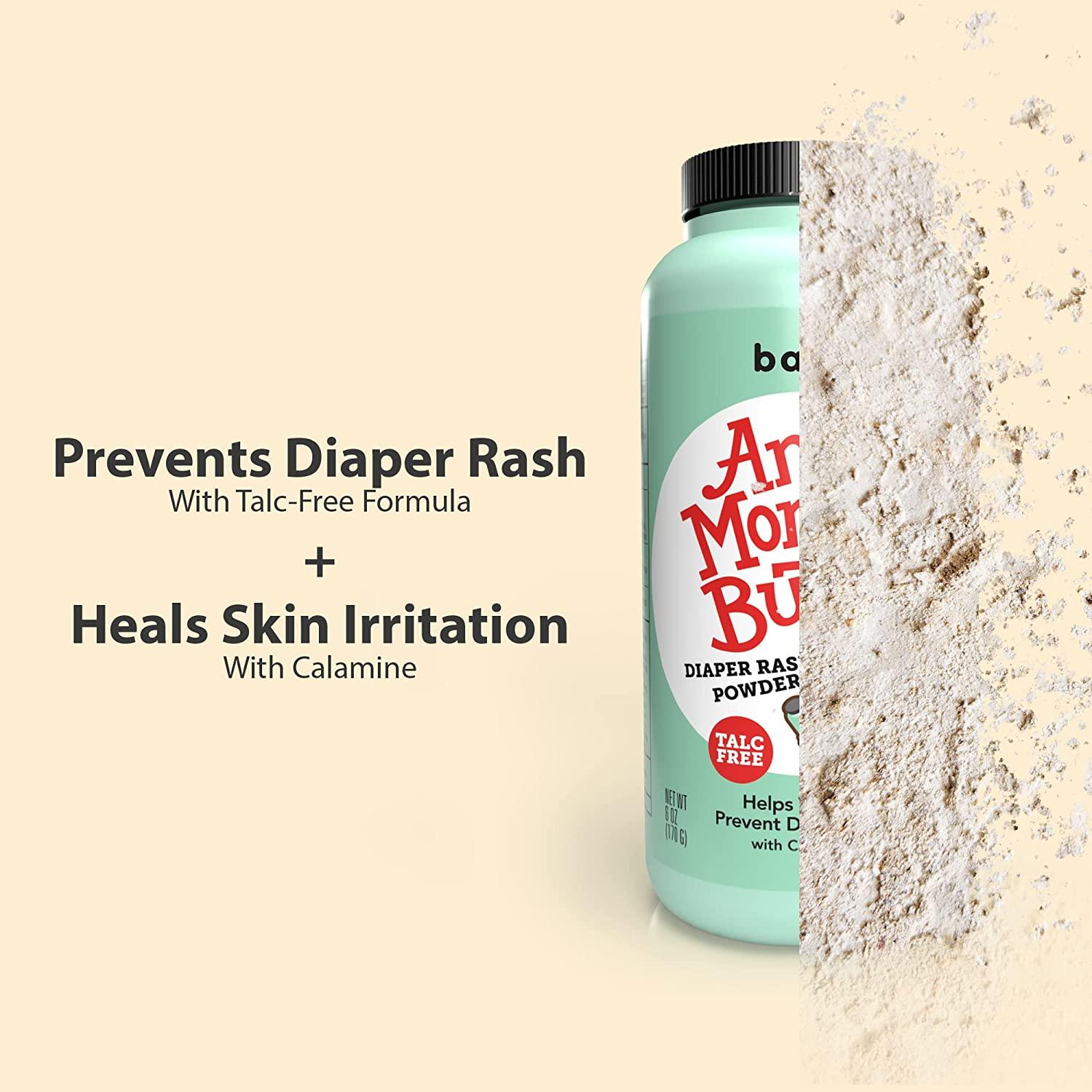 Anti Monkey Butt Baby Powder with Calamine Prevents Diaper Rash and