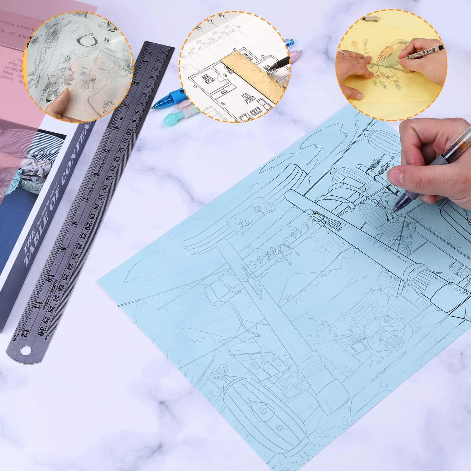 Shynek Colored Vellum Paper 50 Sheets, 10 Colors 8.5 x 11