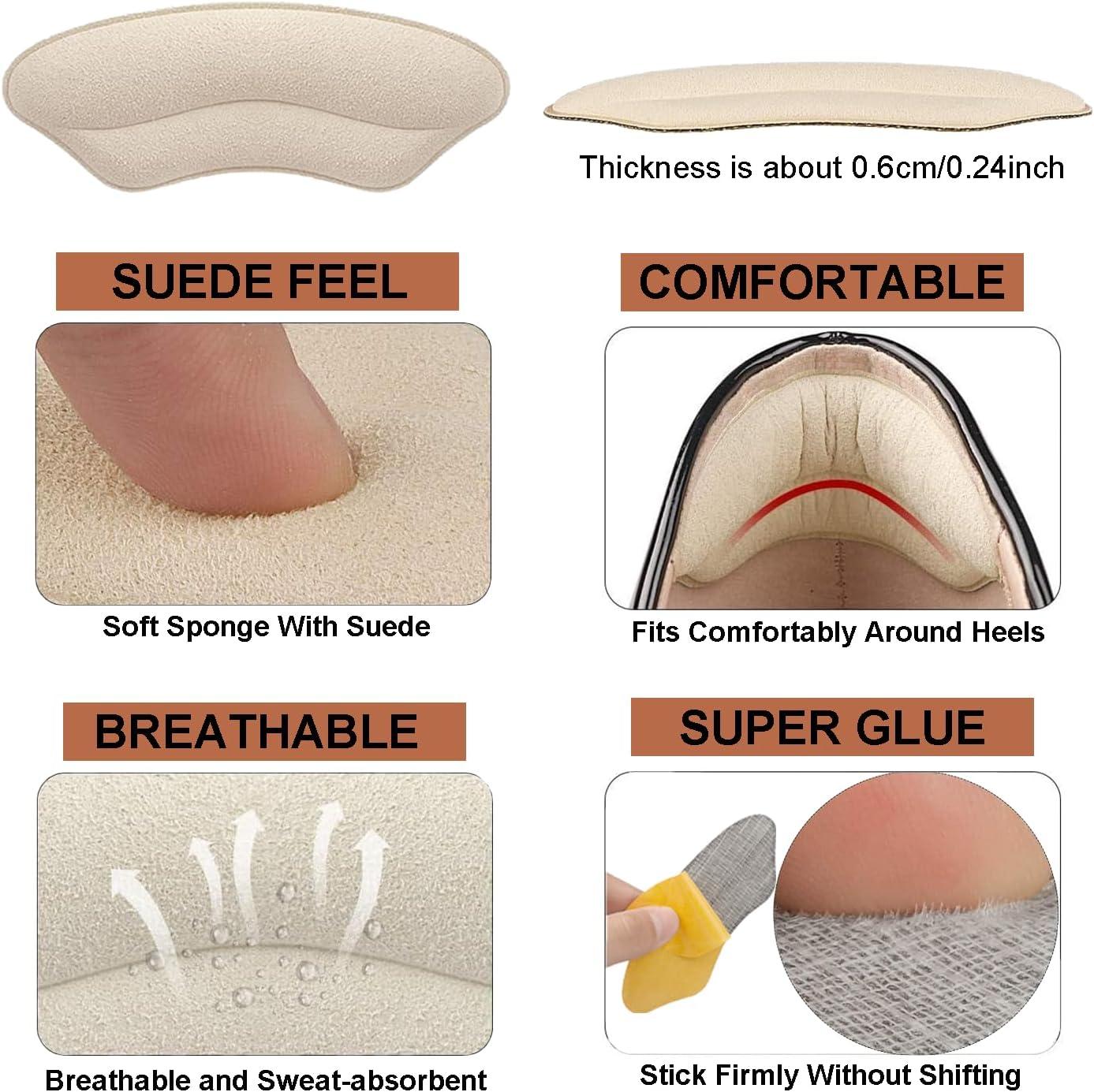SURFOU Memory Foam Heel Pads Heel Grips For Shoes Too - View #11