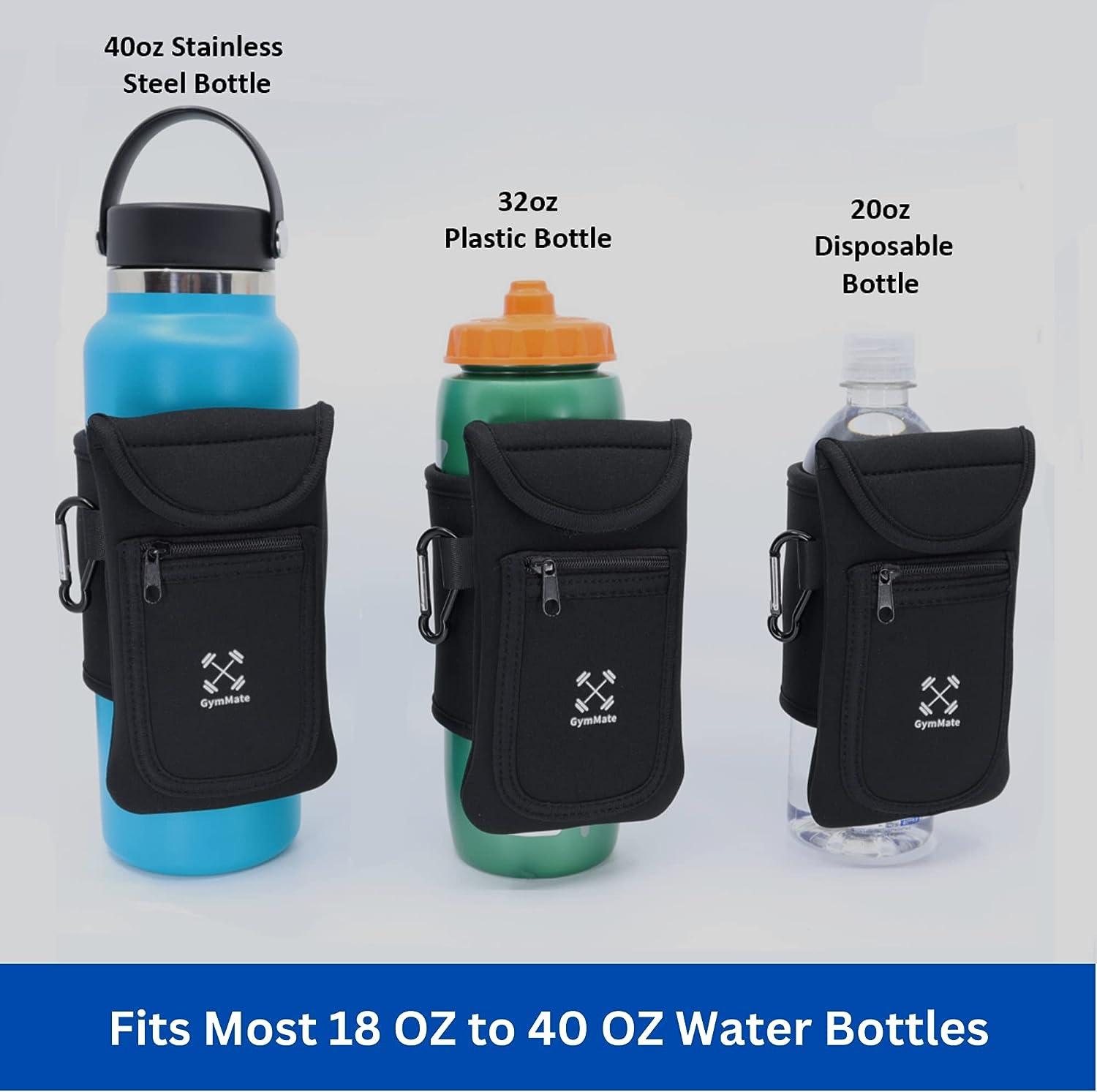 Magicfour Gym Water Bottle Pouch with Drawstring, Double Side Bottle Sleeve  for Water Bottles with Z…See more Magicfour Gym Water Bottle Pouch with