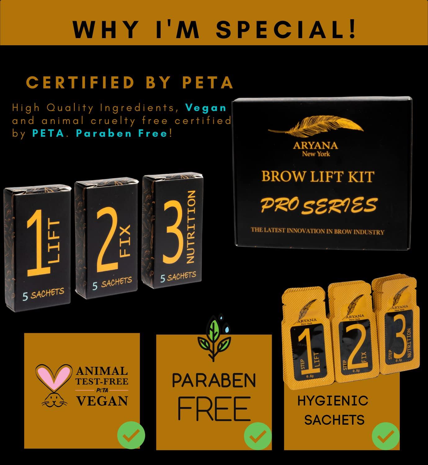 Aryana New York Eyebrow Lamination Kit Professional DIY & Salon Use