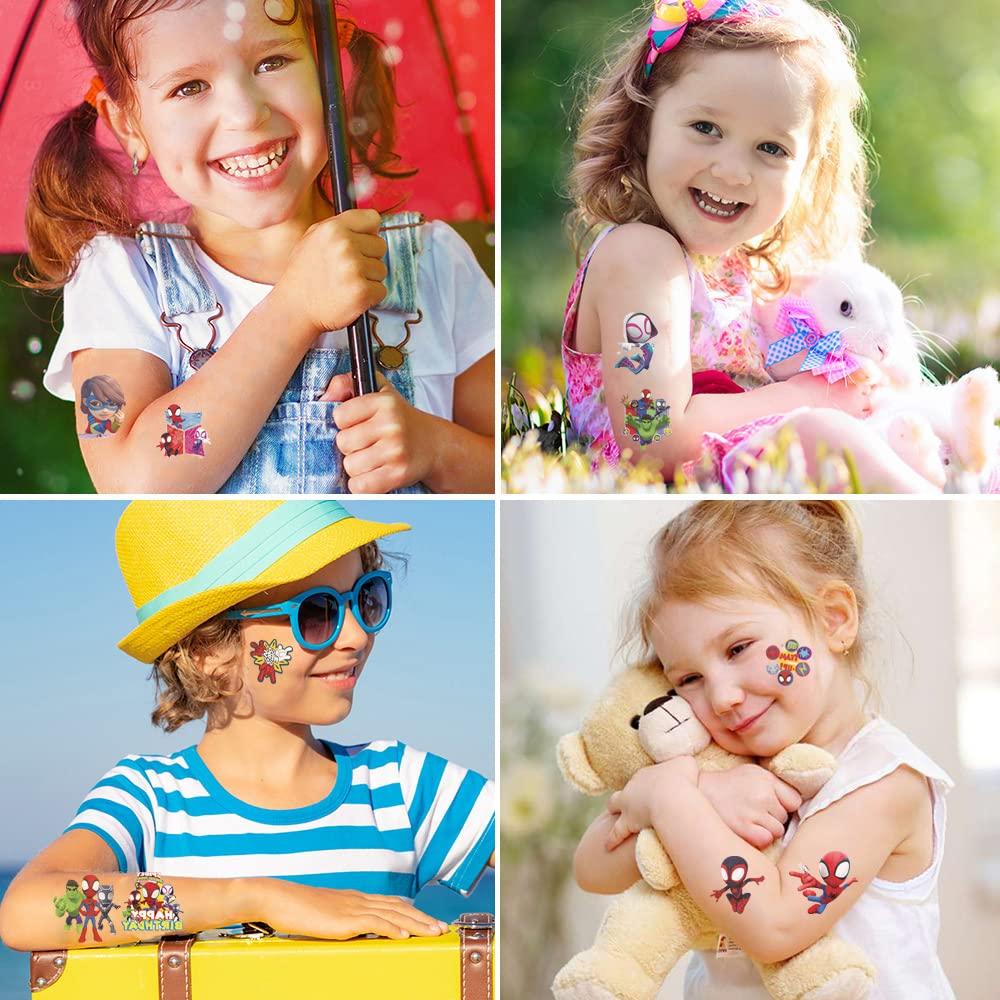 Spidey and His Amazing Friends Temporary Tattoos - 60PCS Cute Fake ...