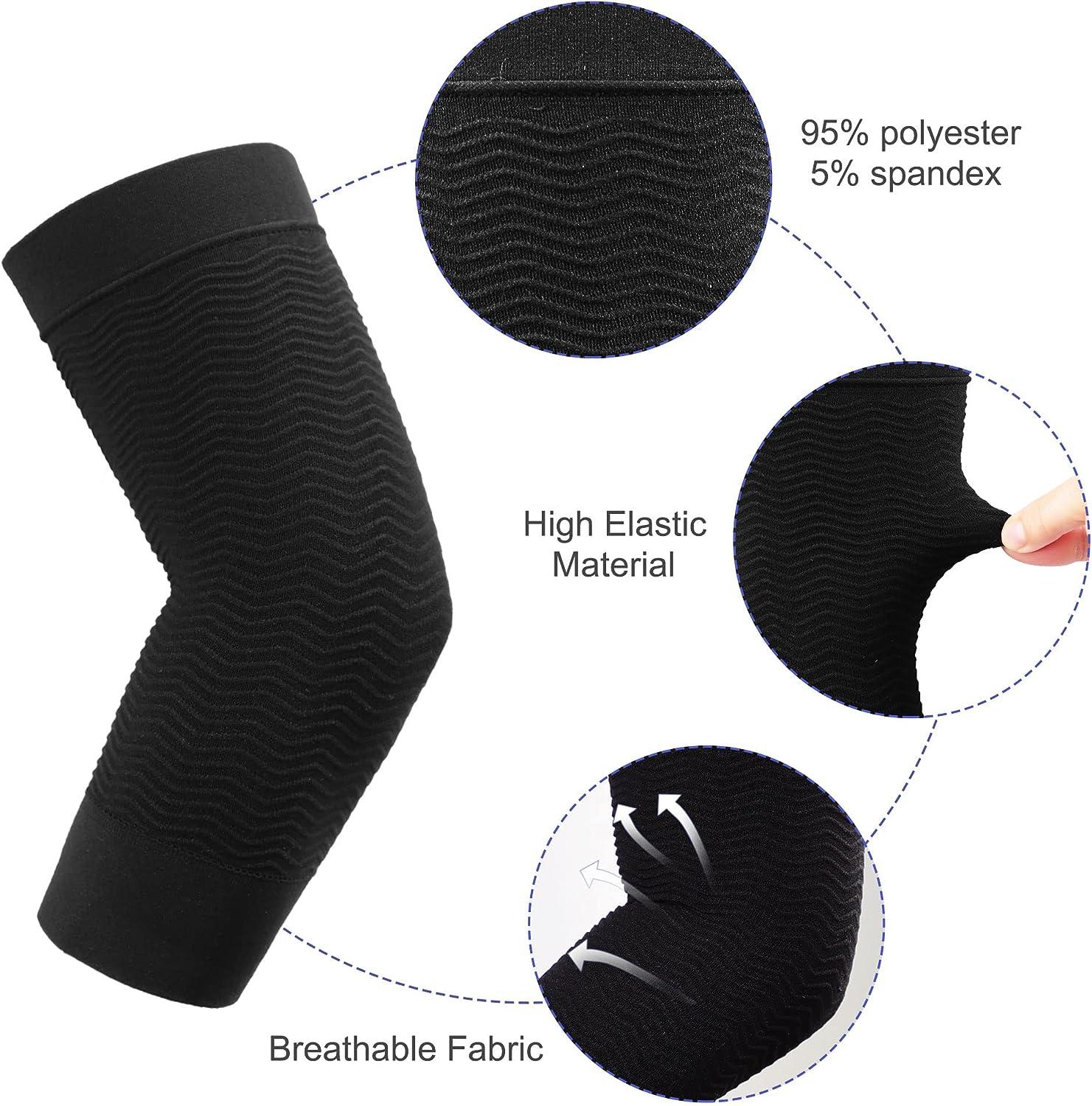 uxcell Elbow Compression Sleeve (1 Pair) Elbow Brace for Tendonitis and