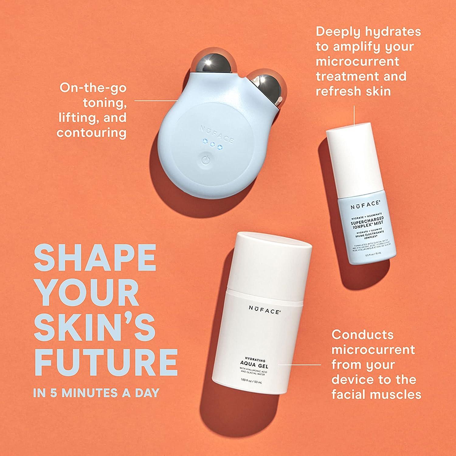 NuFACE MINI+ Blue Petite Microcurrent Facial Toning Device