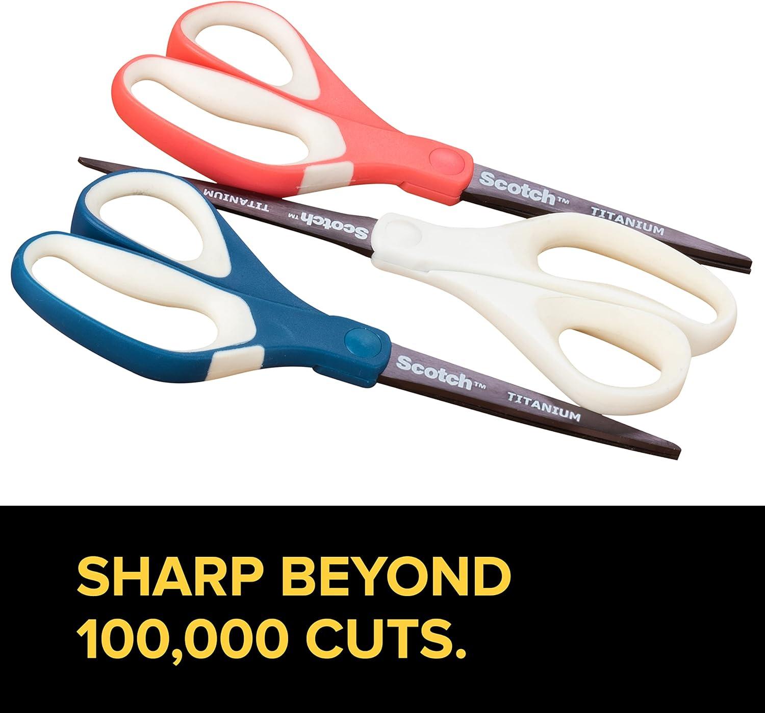 Scotch Precision Ultra-Edge Scissor, 8, Sharp Beyond 100,000 Cuts