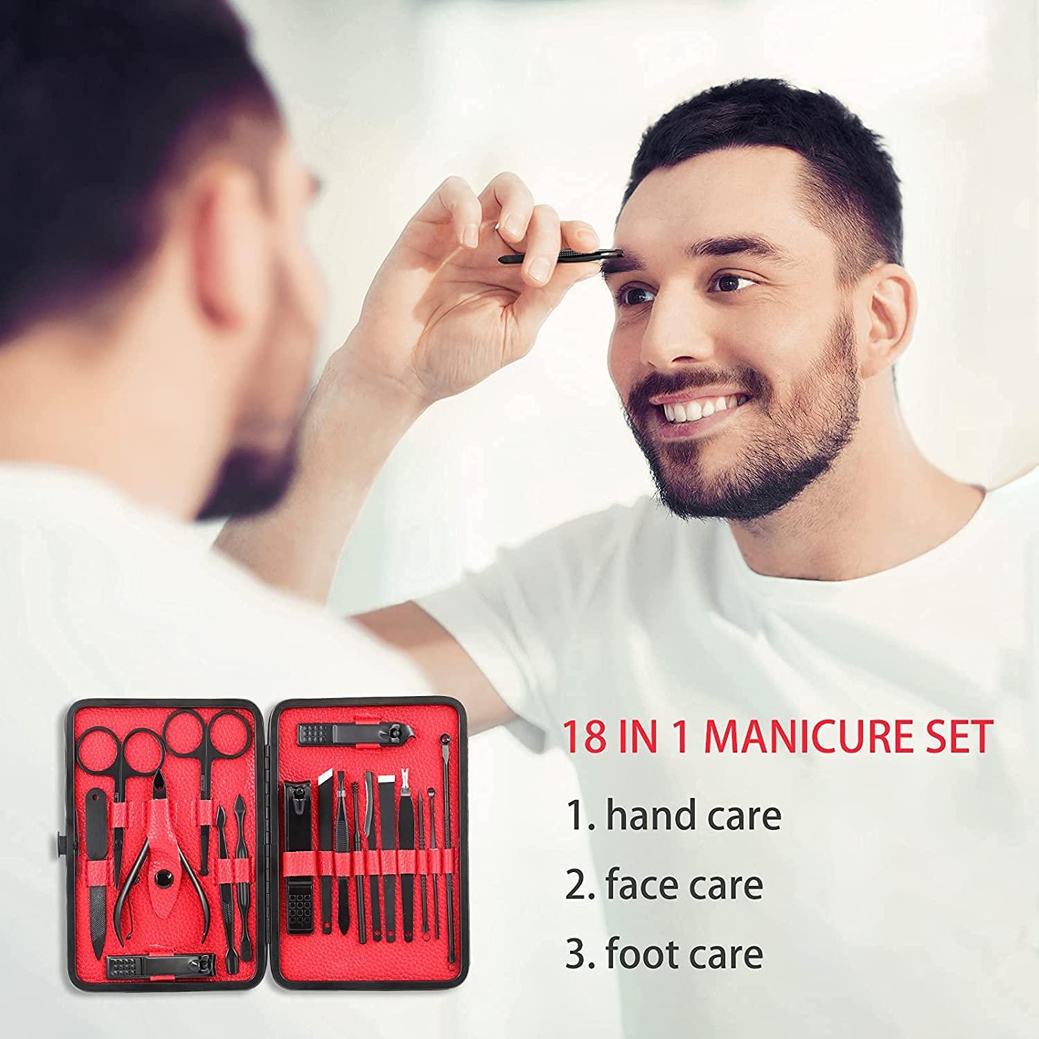 Manicure set, manicure set for men and women premium stainless steel, Nail Scissors Nail File