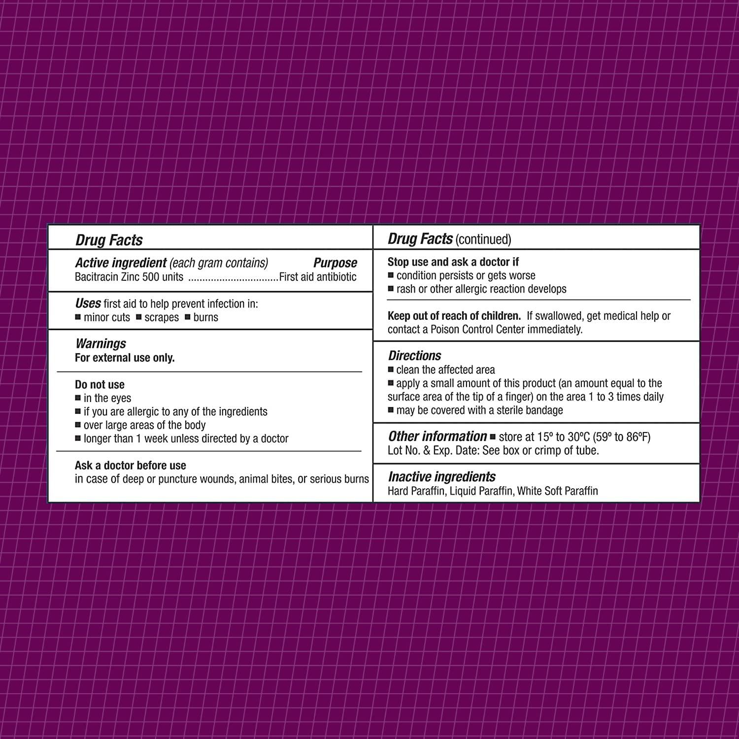 CareALL 1oz Bacitracin Antibiotic Zinc Ointment 3 Pack Prevent