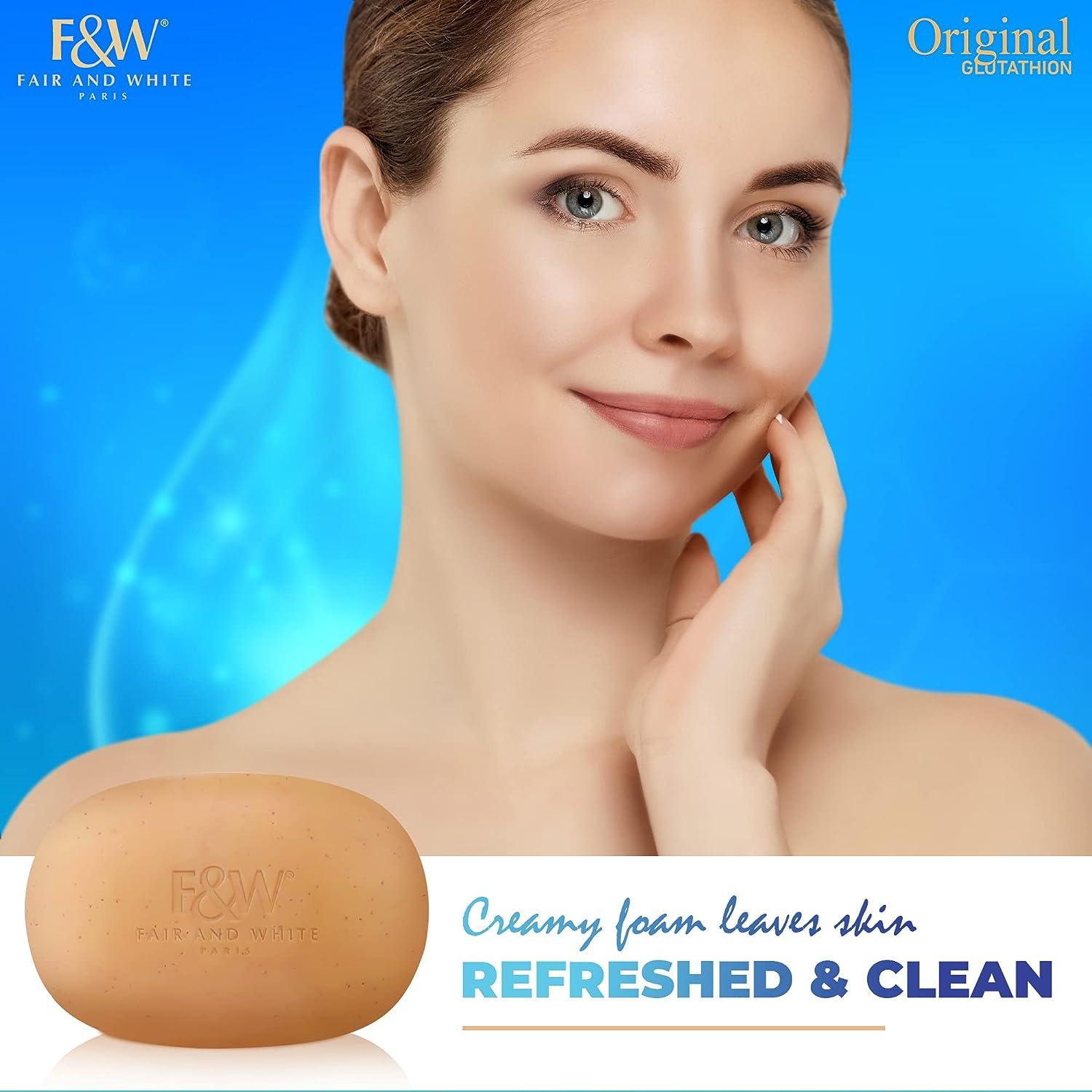 Fair and White Glutathione Exfoliating Soap 7 oz / 200g Highly